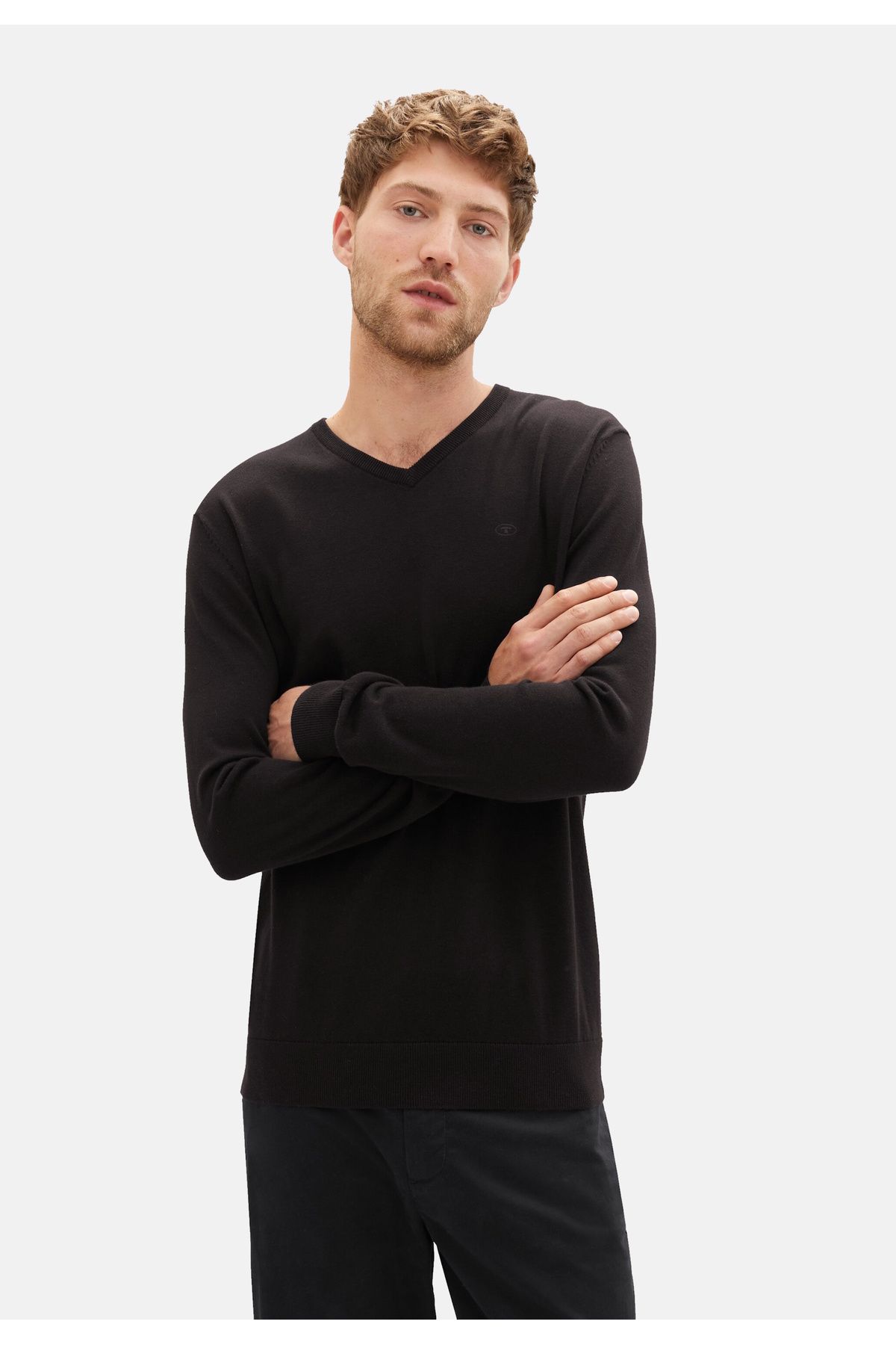 Tom Tailor-Strickpullover Basic Pullover V-Ausschnitt 5