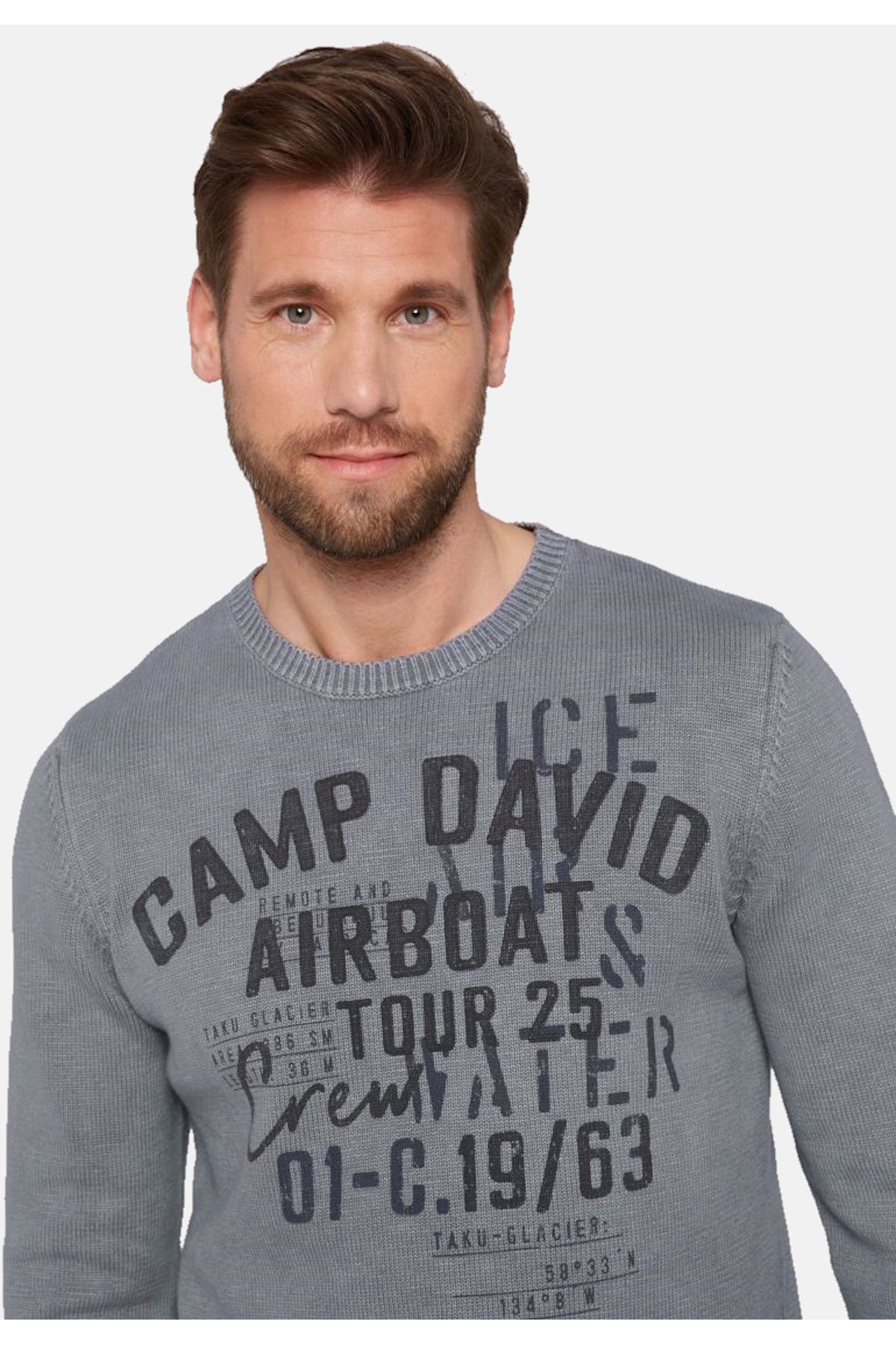 Camp David-Pullover Strickpullover R-Ausschnitt 1