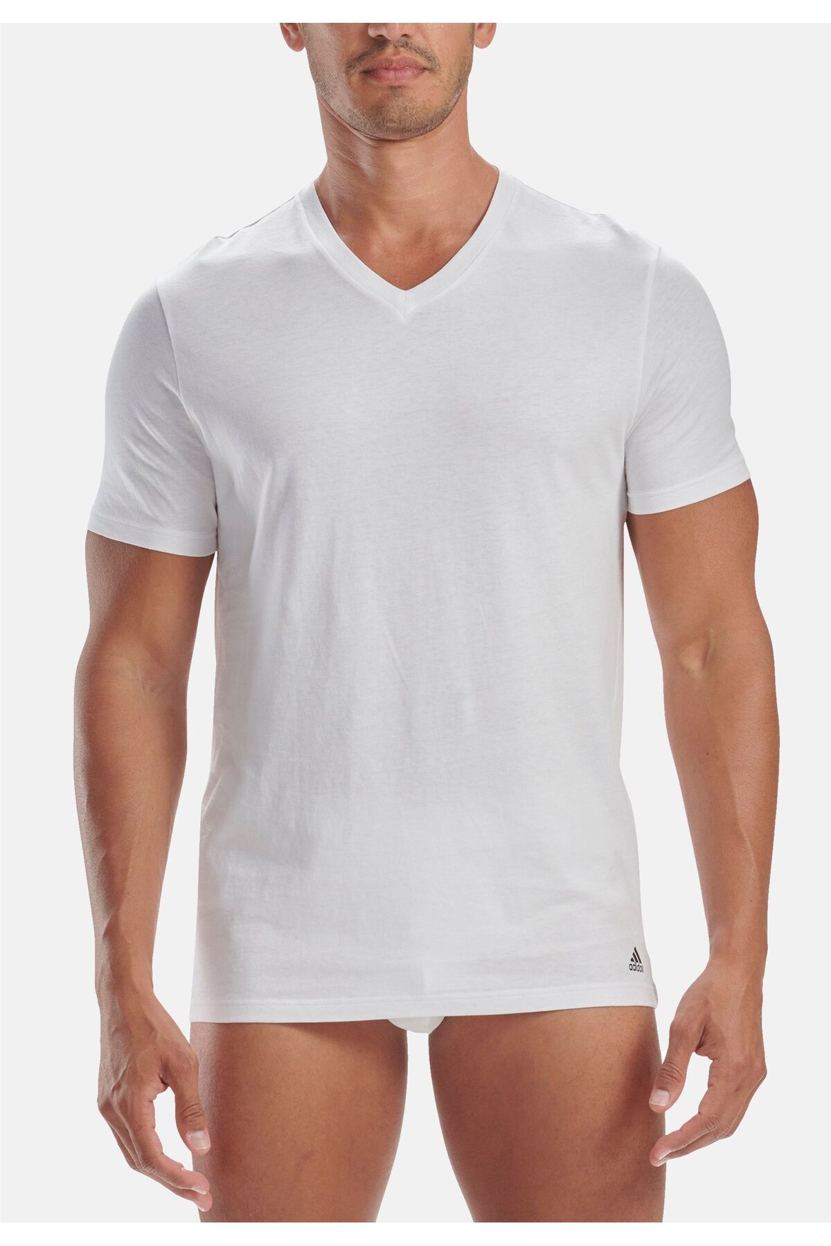 adidas-T-Shirt Kurzarmshirt mit V-Ausschnitt 3er Pack 4
