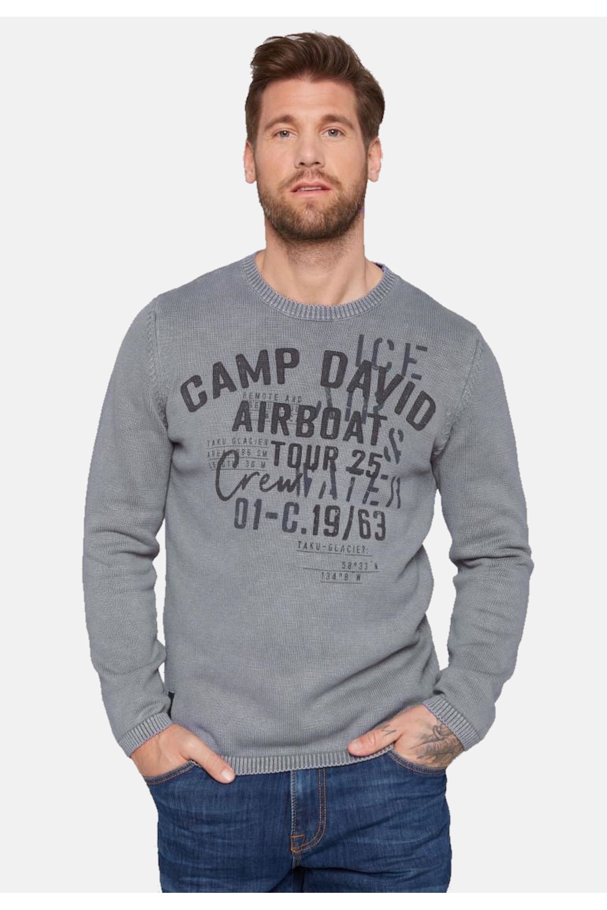 Camp David-Pullover Strickpullover R-Ausschnitt 2