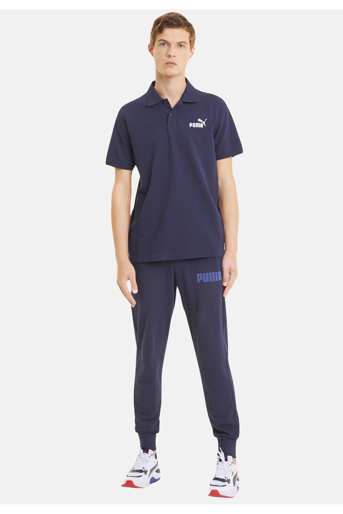 Puma-Poloshirt Essentials Logo Baskılı Polo Kurzarmshirt 4