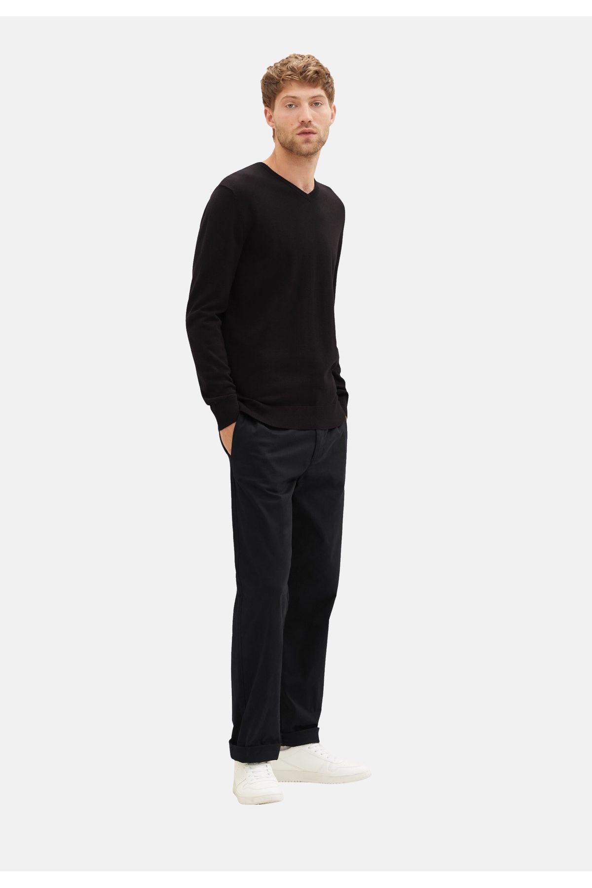 Tom Tailor-Strickpullover Basic Pullover V-Ausschnitt 4
