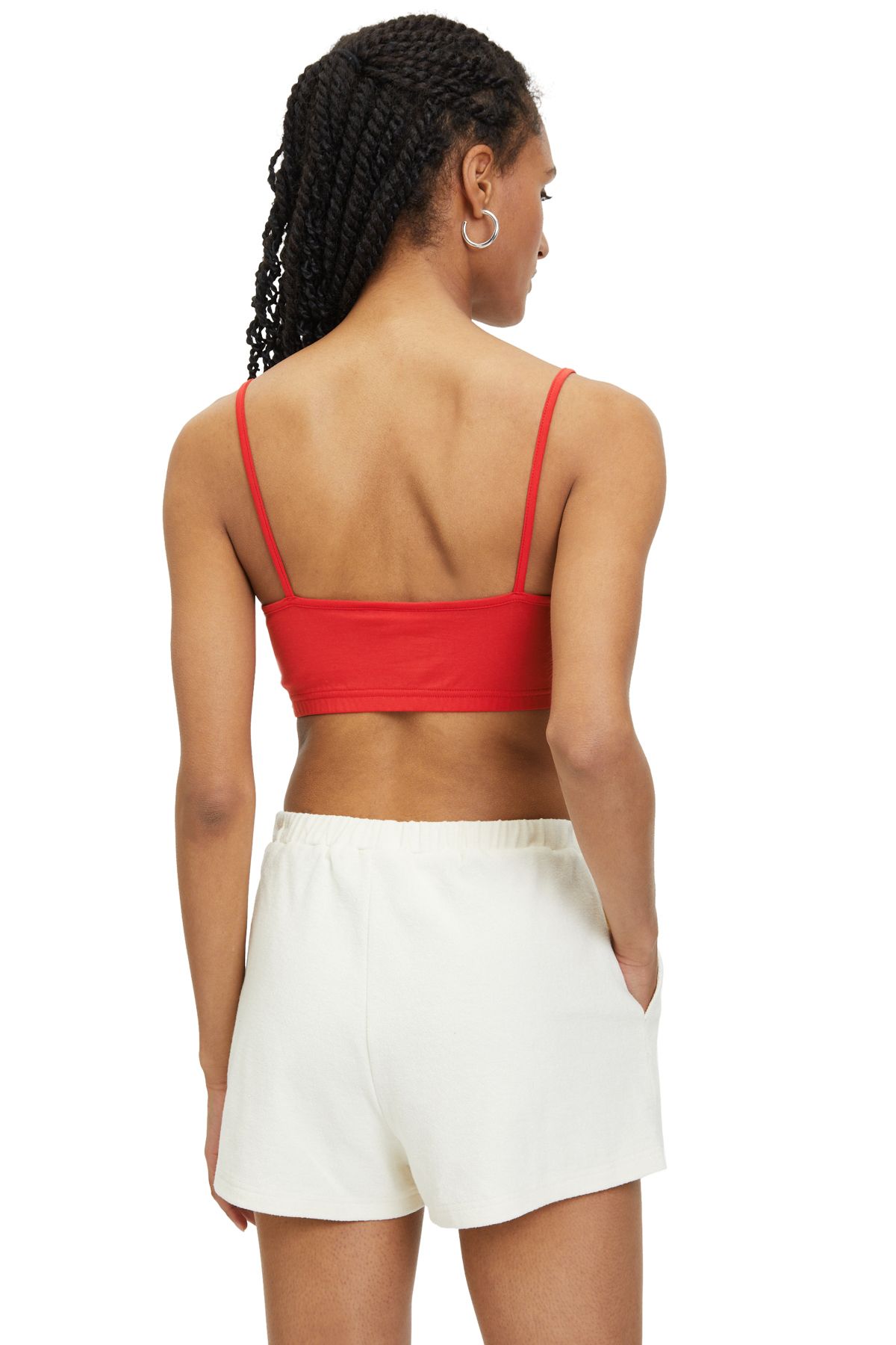 Fila-True Red LINFEN cropped spaghetti top 4