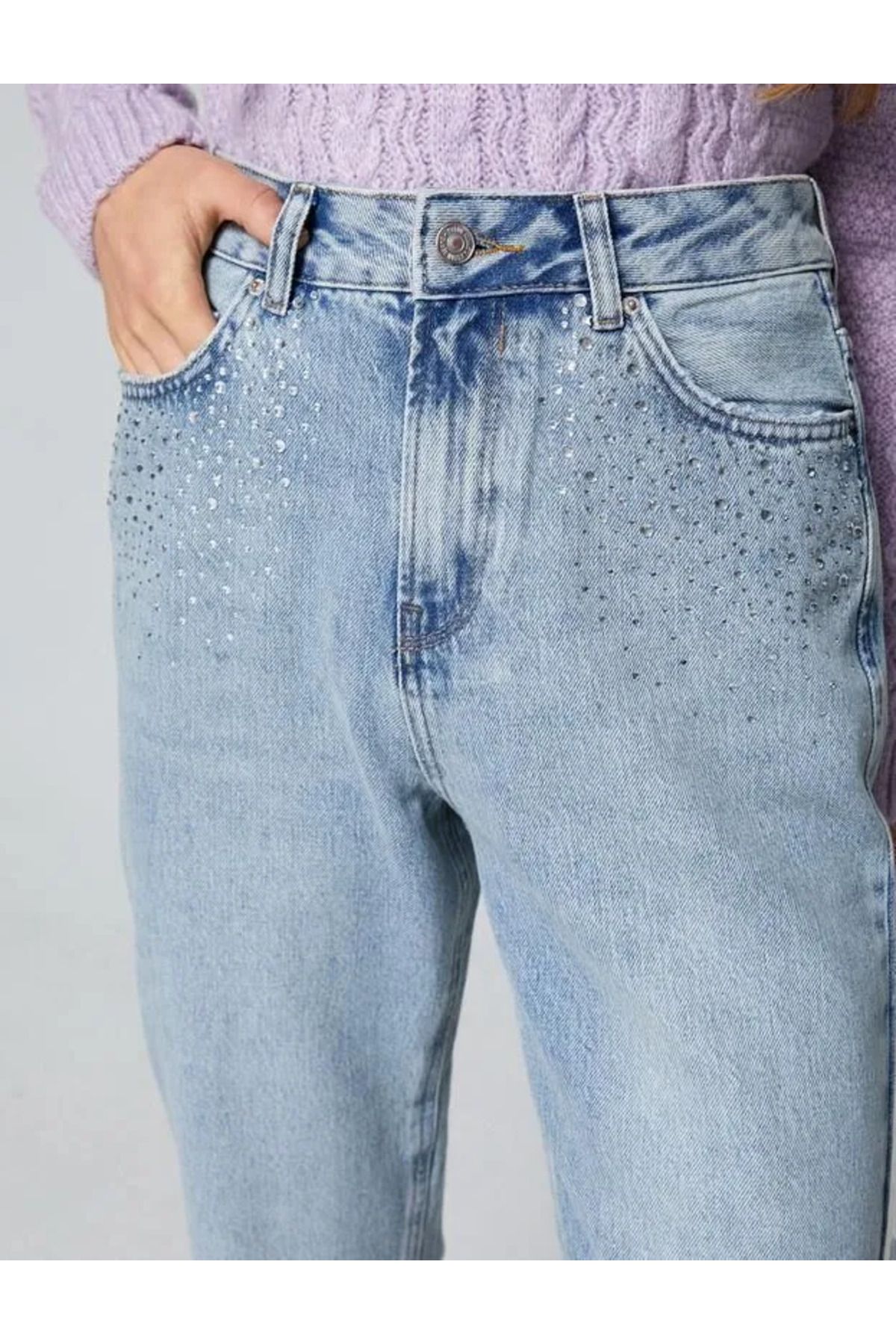 4wal40204md Kadın Jean Pantolon Açık Indigo