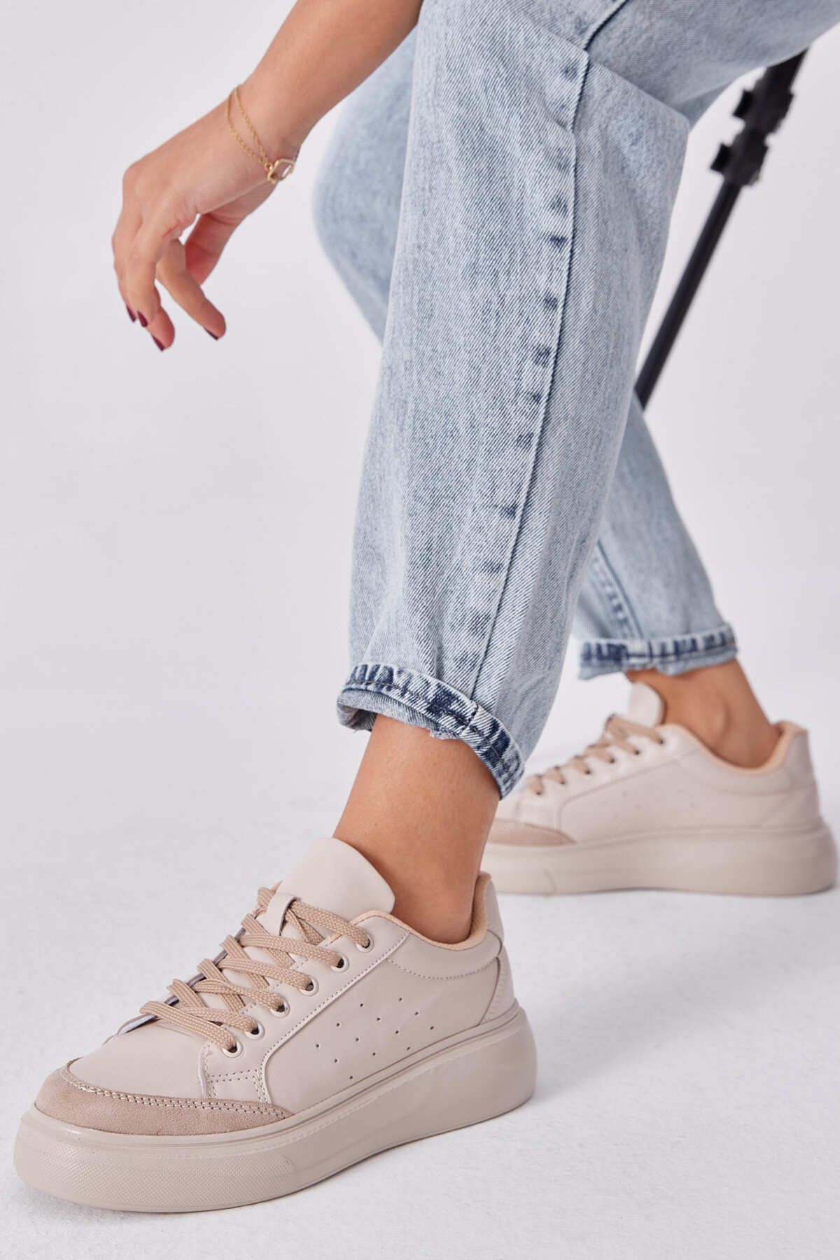 Air force 1 sage low on sale kad?n bej spor ayakkab?