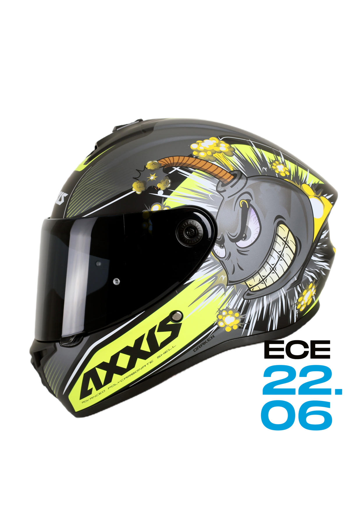 Axxis DRAKEN S BOMBS A2 MAT GRAY KAPALI KASK - Fiyatı, Yorumları
