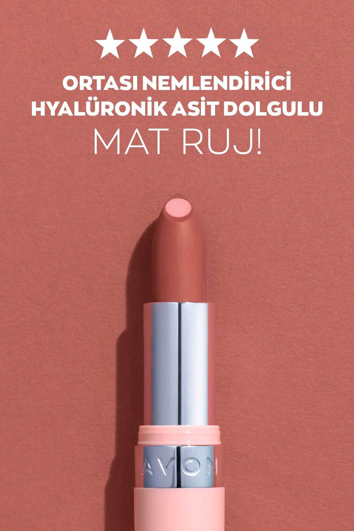 AVON-Hydramatic Matte Lipstick Nude 2-Piece + Lovider Pocket Mirror Gift 2