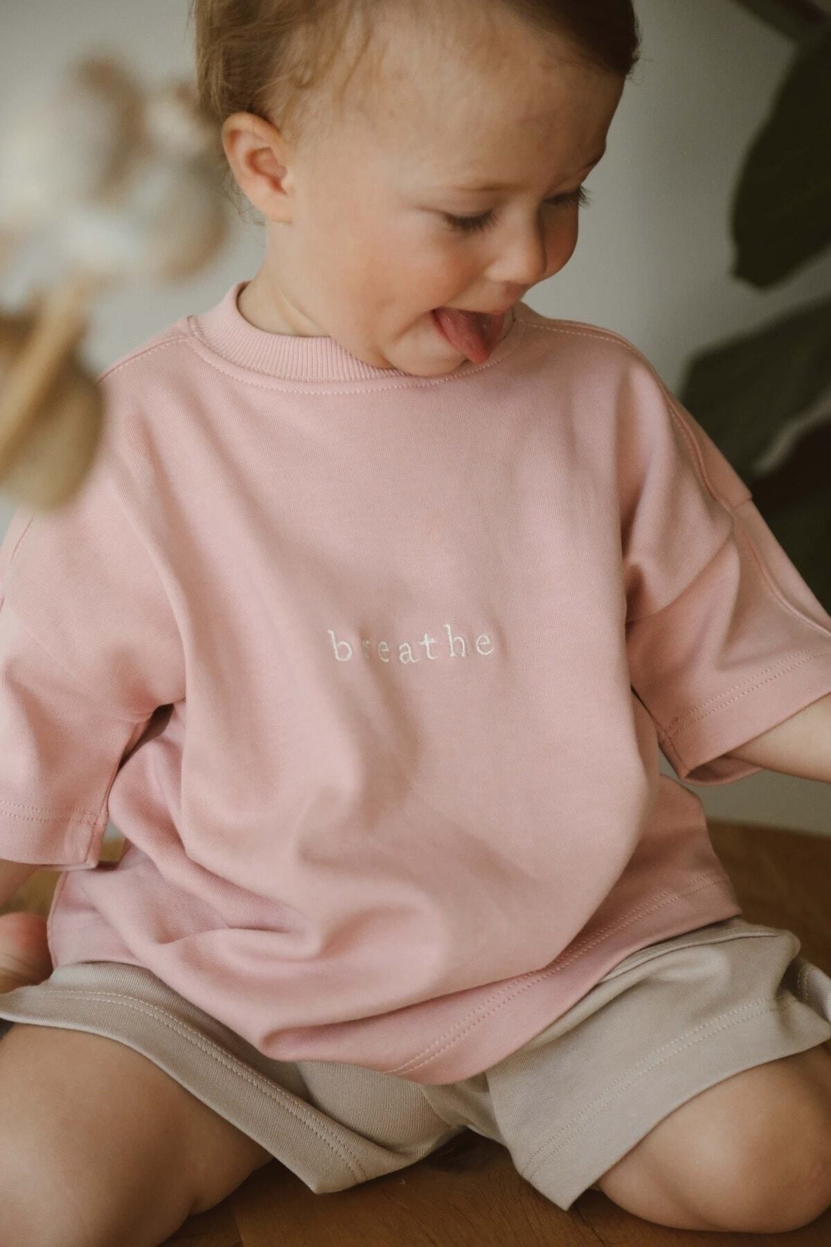 OhlalaKoala футболка оверсайз с круглым вырезом и вышивкой для малышей - Kids OLLKTSHIRT03