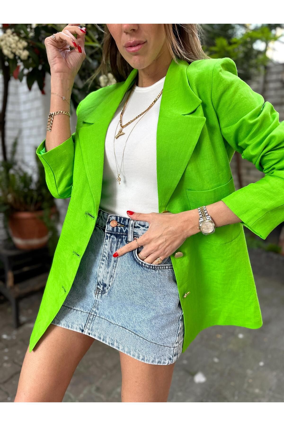 Zara basic green jacket discount