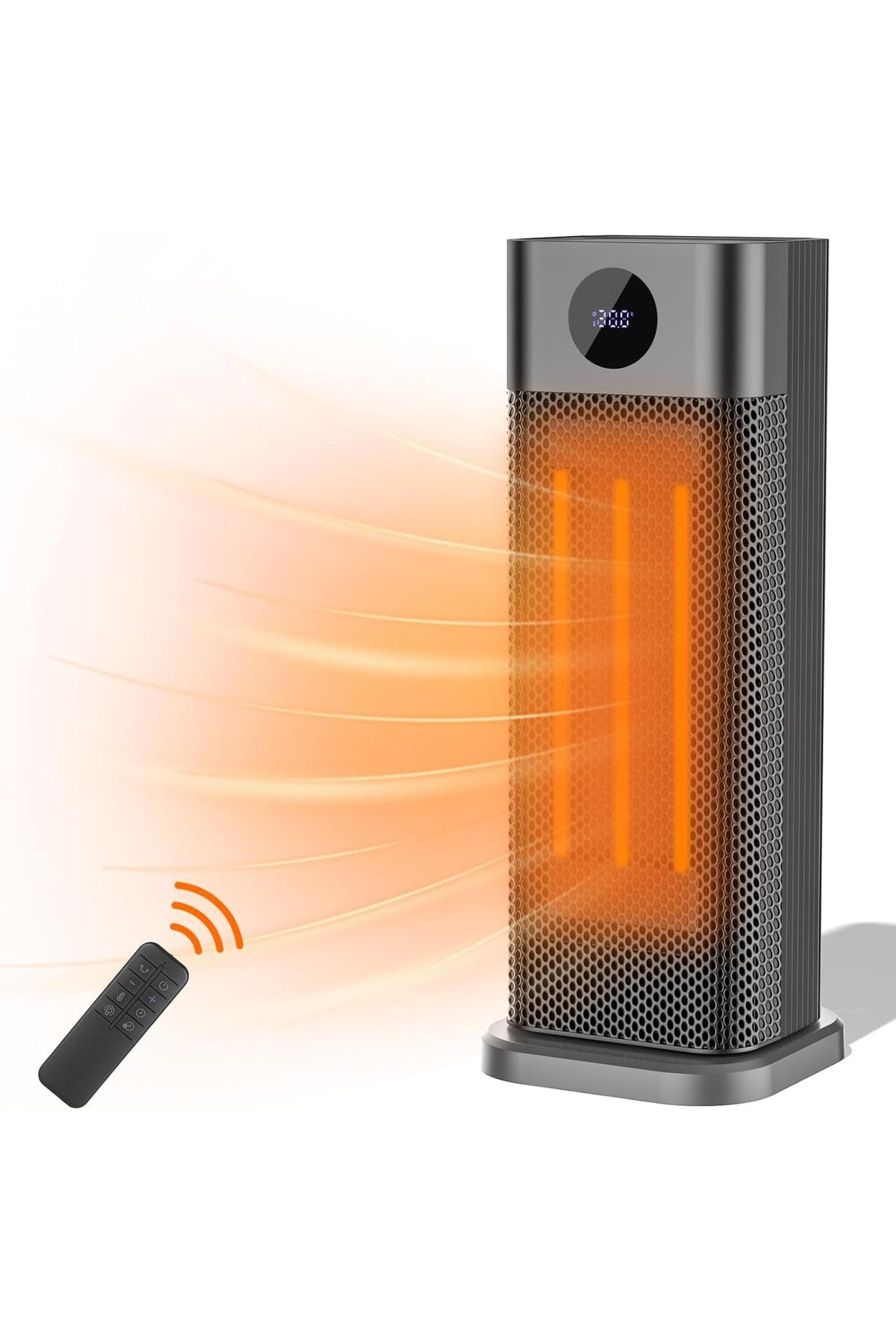 Dreamhigh 2000W Seramik Fanlı Isıtıcı 60° Salınımlı Uzaktan Kumanda Dokunmatik Ekran 3 Sıcaklık Ayarı