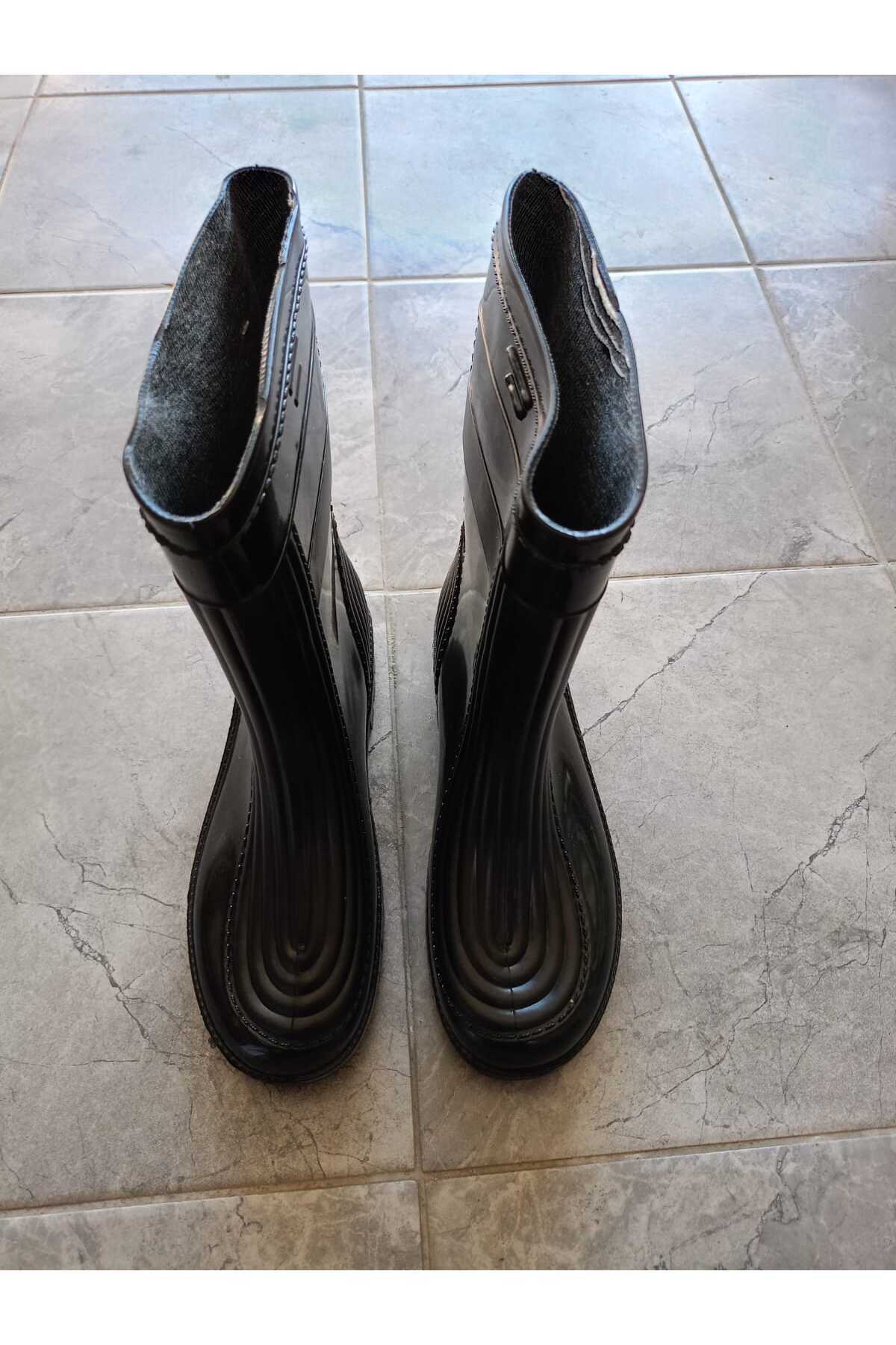 GEZER Kısa Siyah Şık Çizme görsel 4