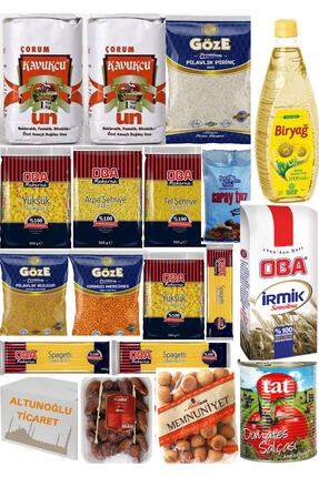 Genel Markalar Ramazan Kumanya Erzak Paketi Gıda Kolisi Ekonomik Paket 18 Par...