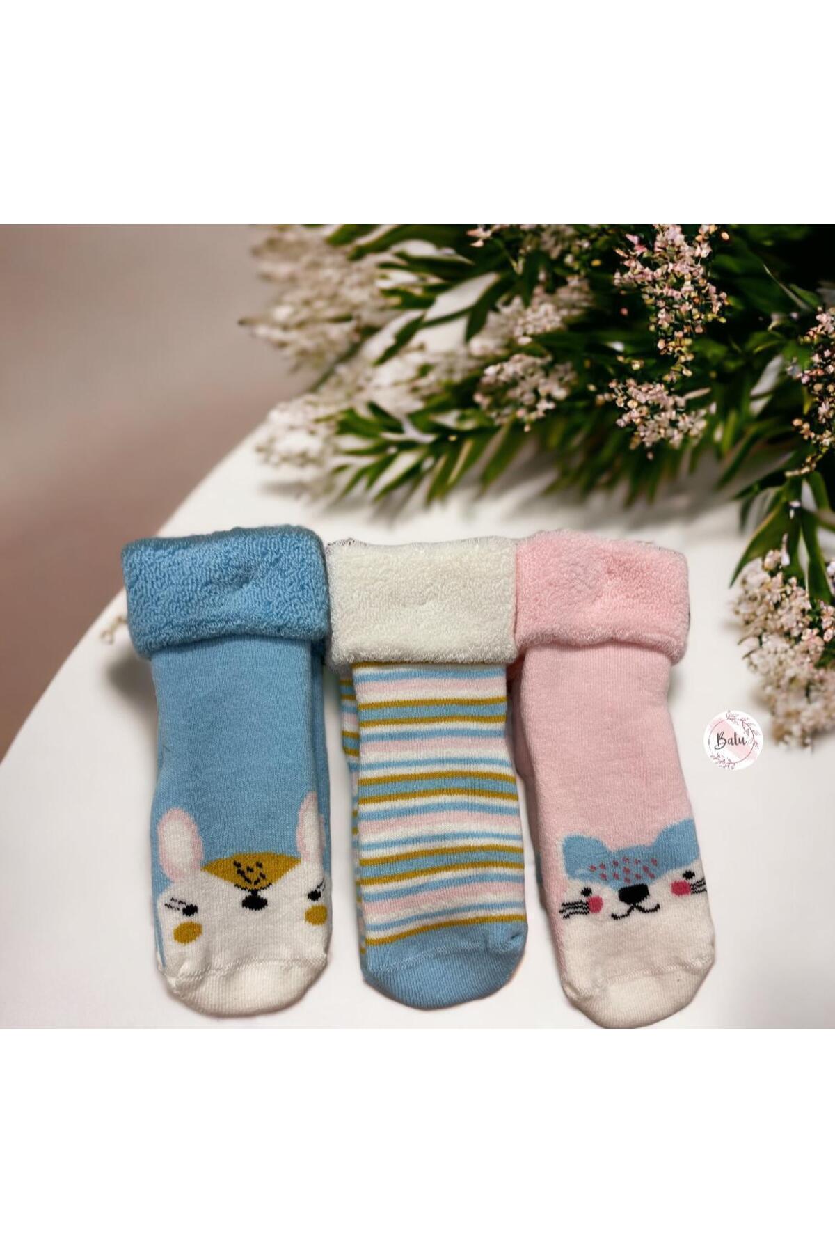 Children's Anti-Slip Towel Socks Set