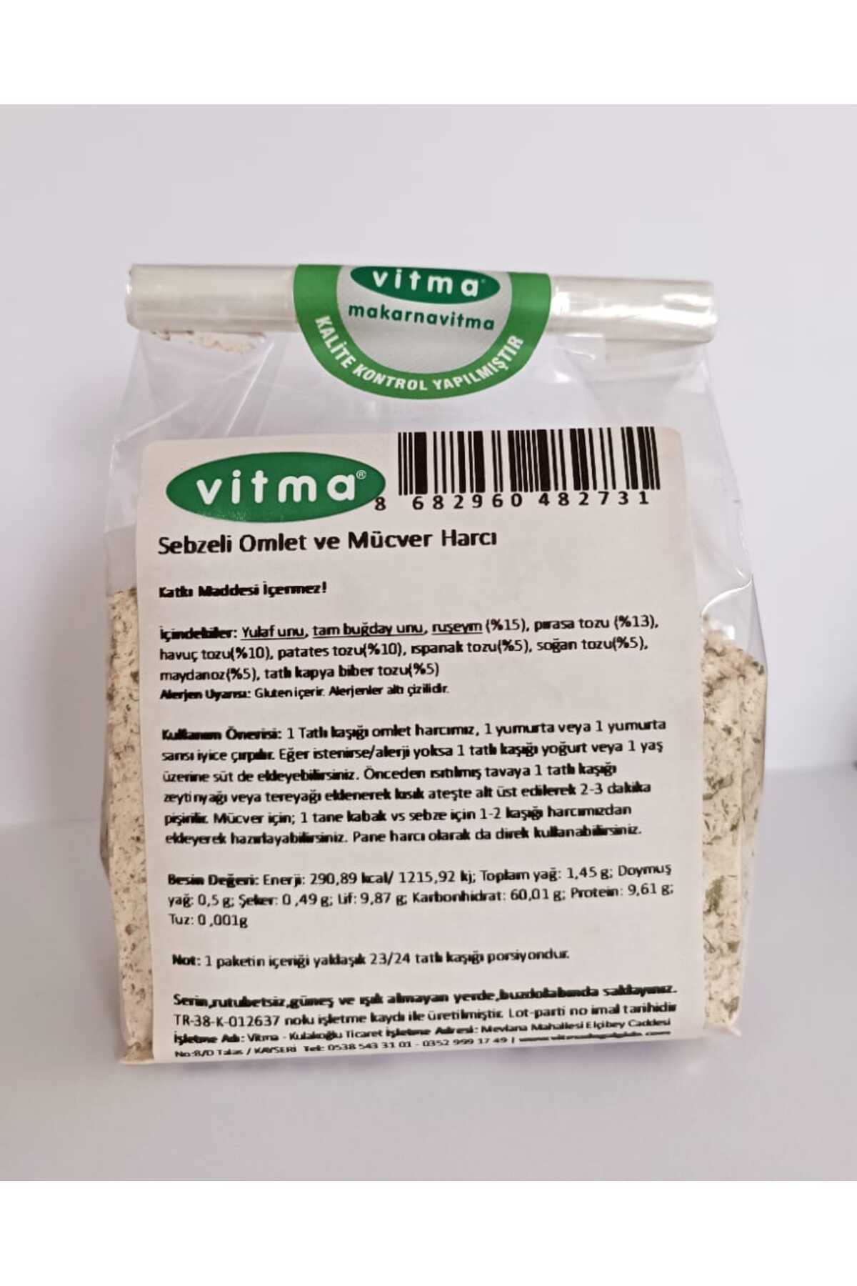 Vitma Sebzeli Omlet Ve Mücver Harcı 150gr