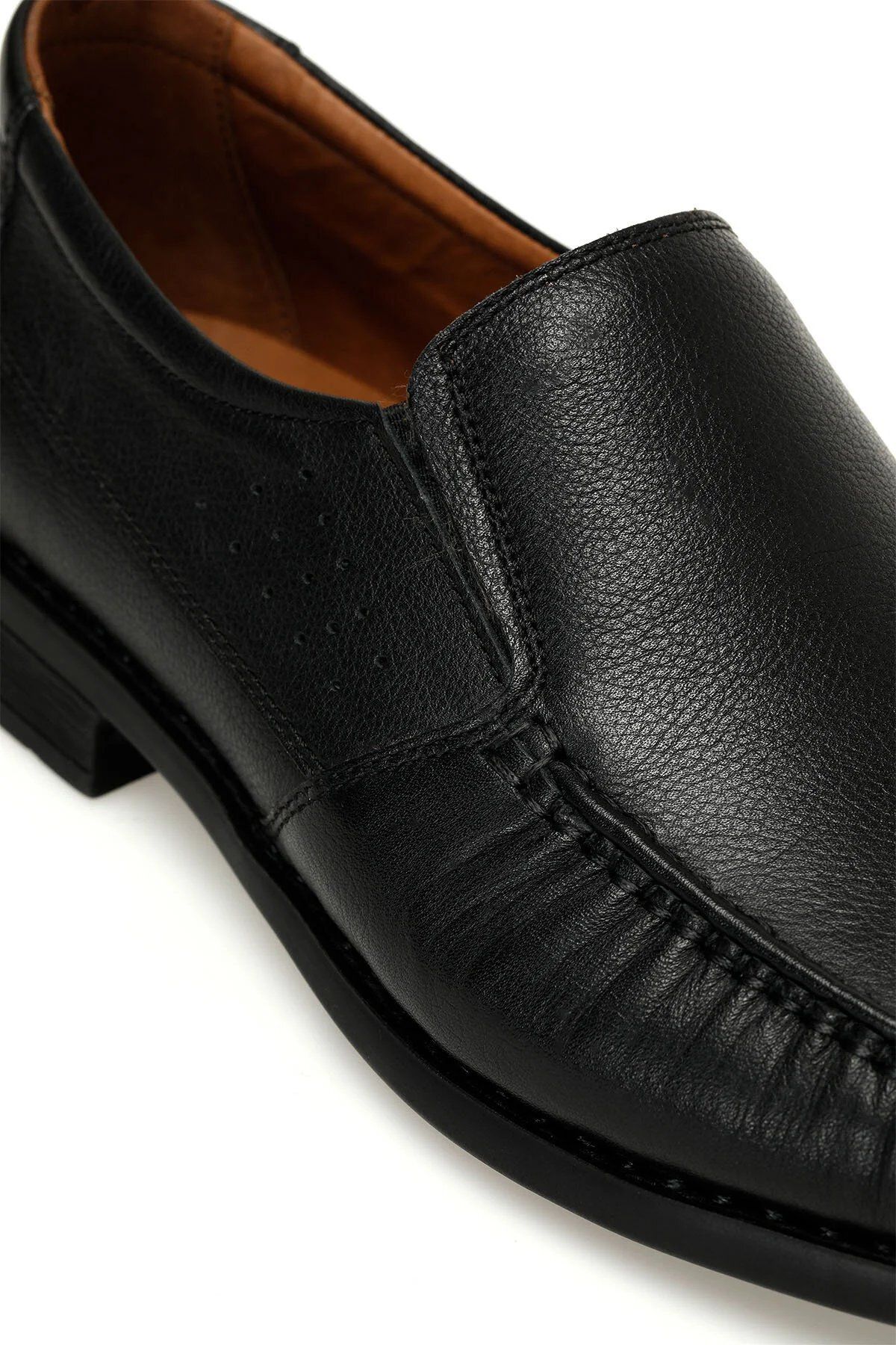Polaris-108867 5 Point (Orthopedic) Genuine Leather Laceless Men's Shoes 4