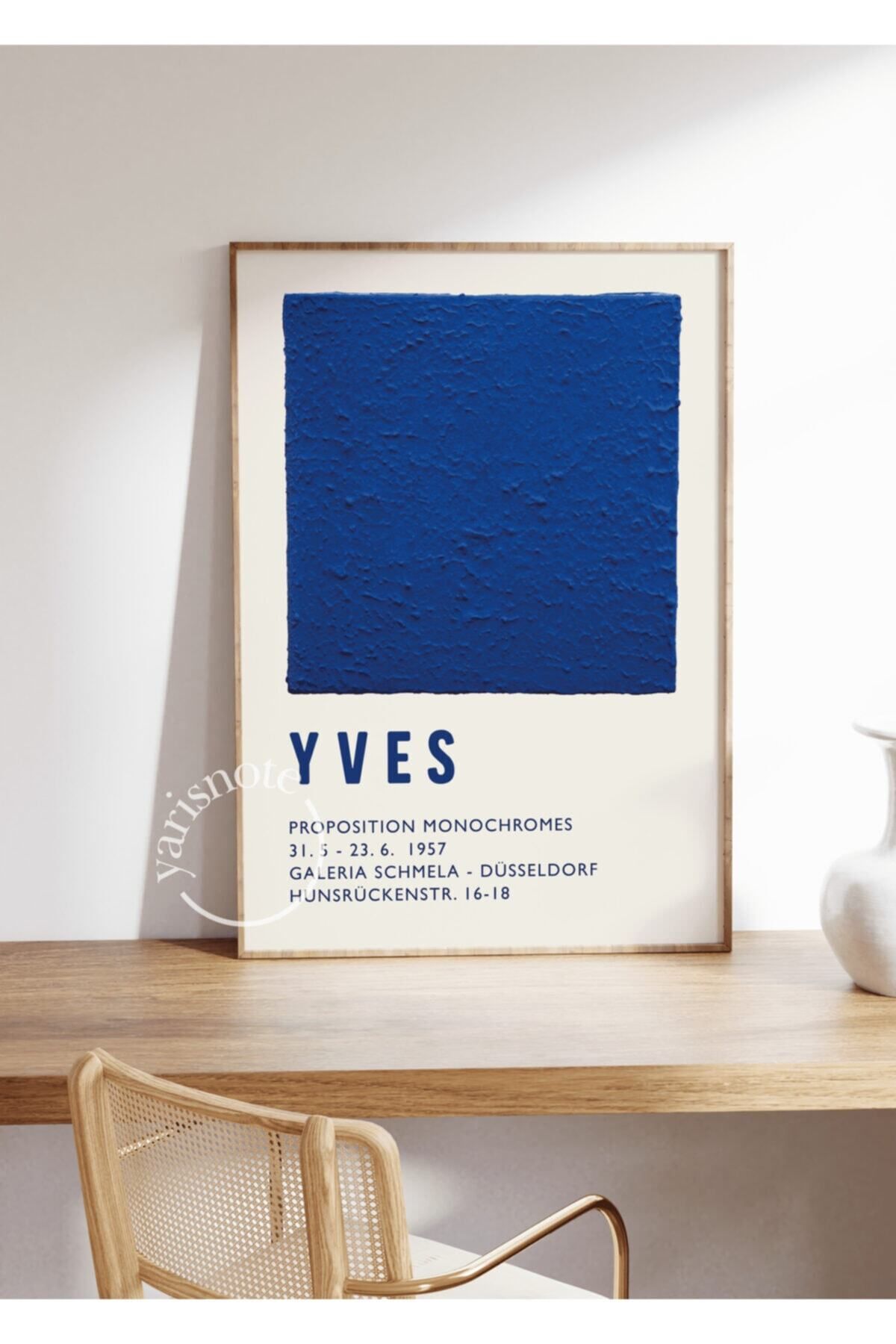 Yaris Note-Yves Klein Poster - Frameless Design 2