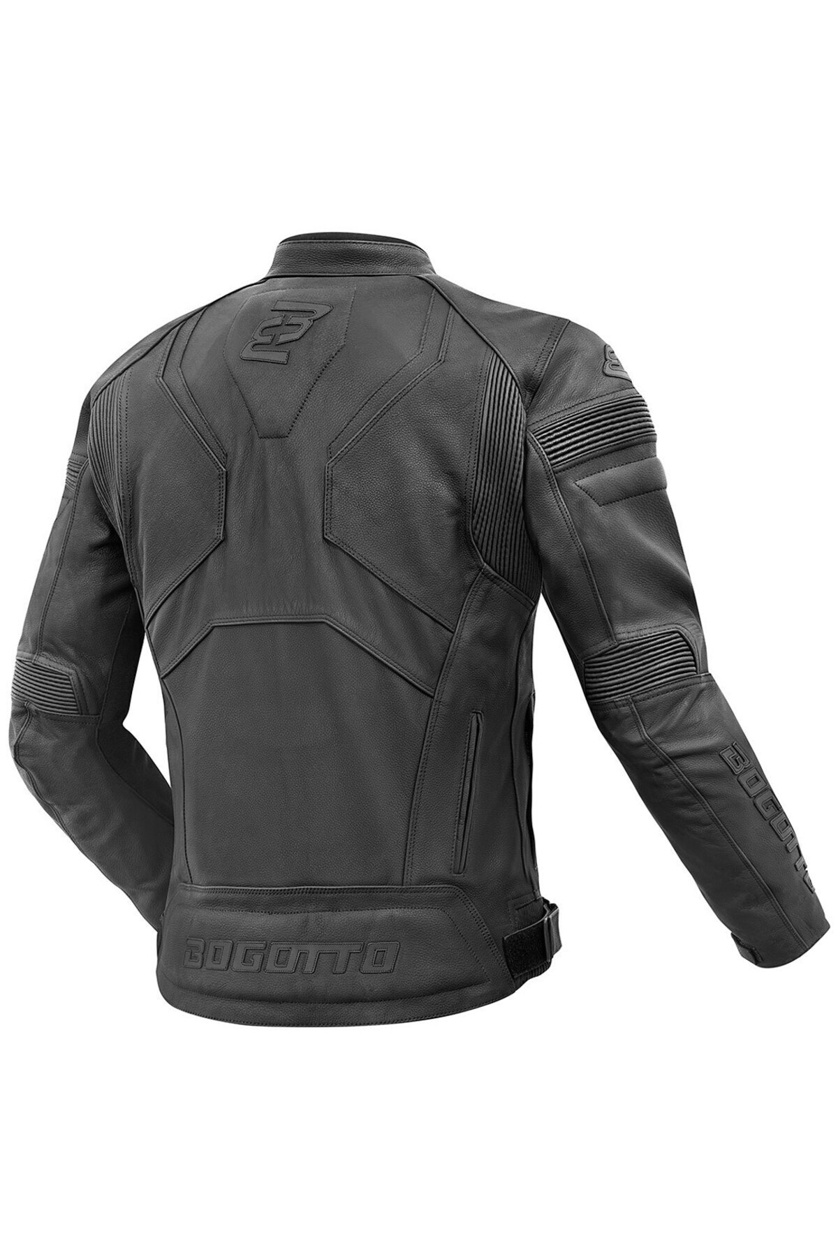 Motorrad Jeans Herren Bogotto Black-X Motorradjacke – Leder, Mit