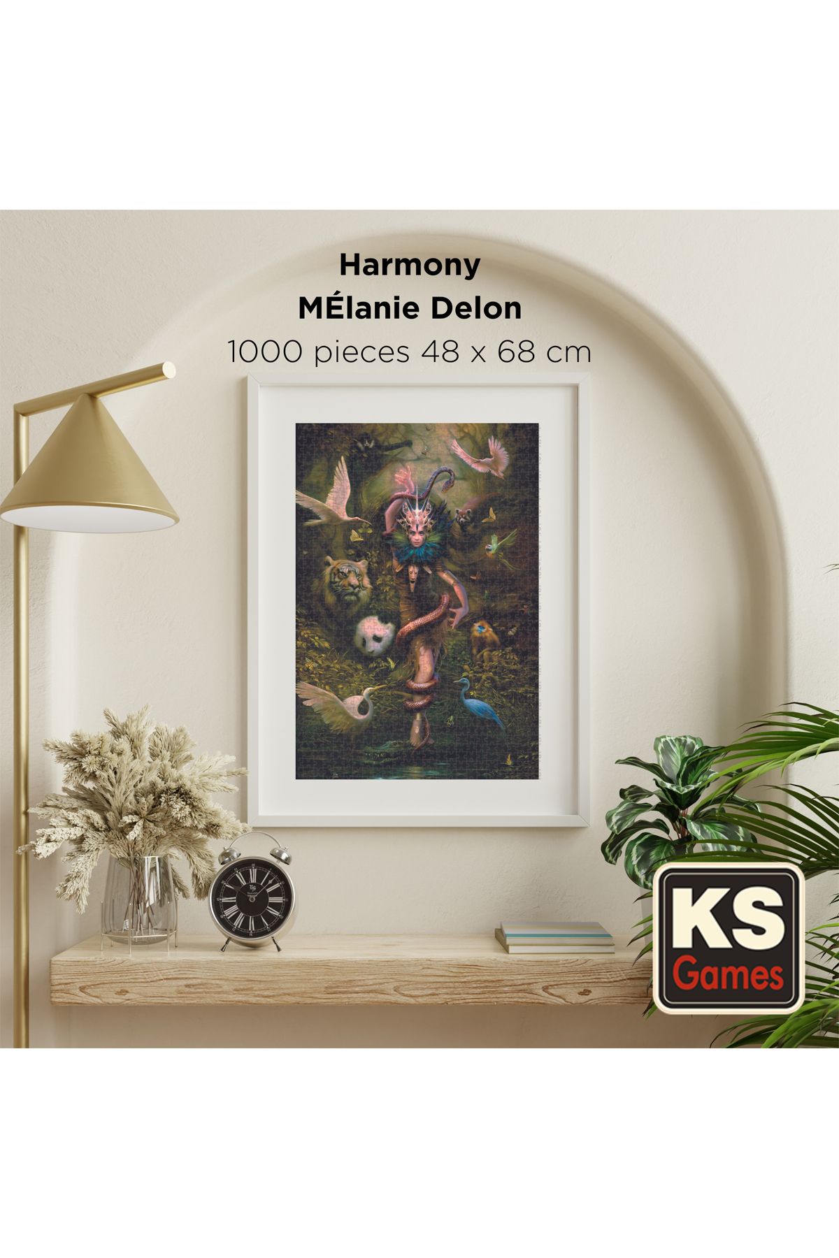 پازل نسخه جدید سیستم کلیک کامل فناوری Melanie Delon Harmony هارمونی 1000 قطعه Ks Games
