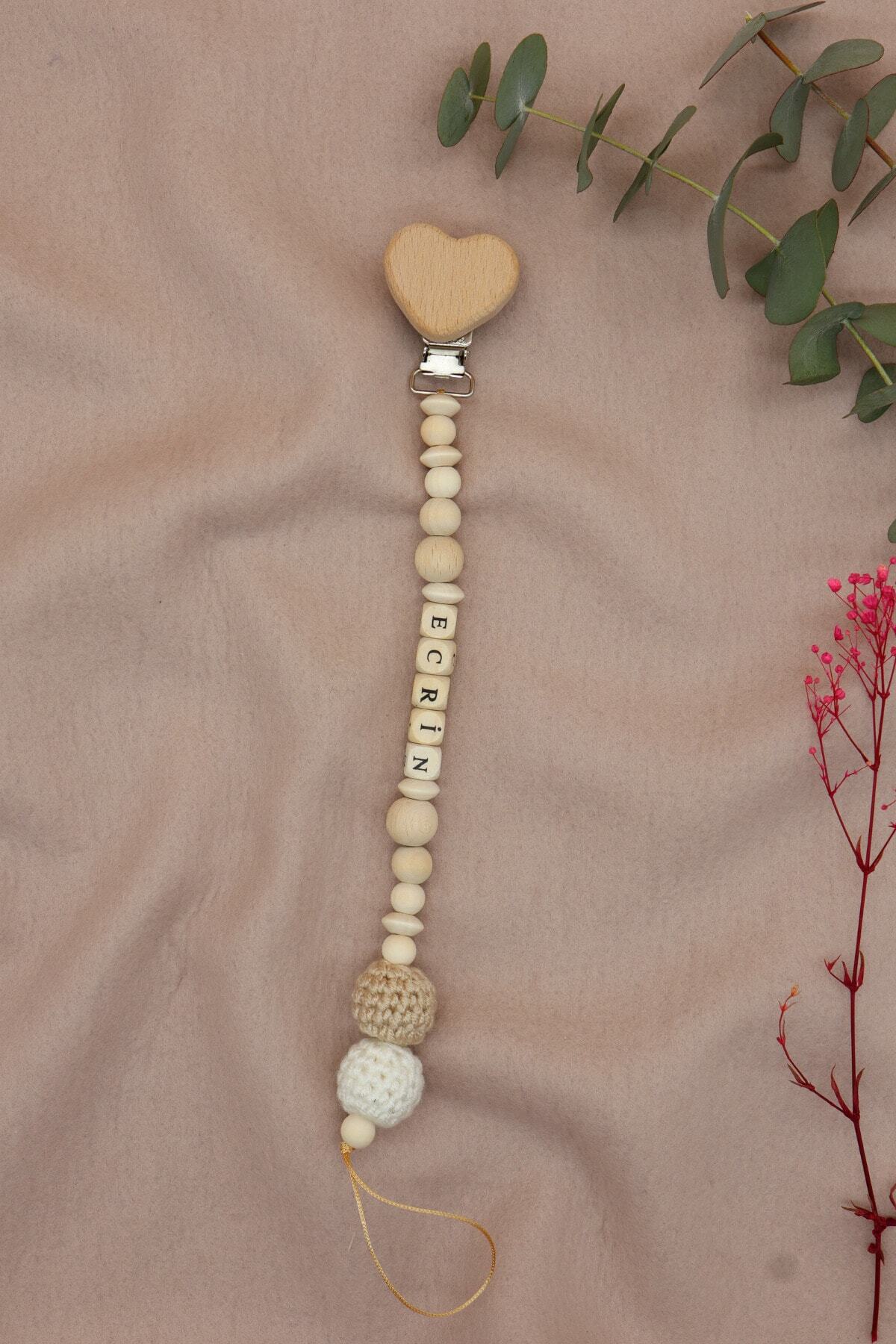 lilamtasarım Emzik Zinciri - Emzik Askısı Ahşap Emzik Zinciri Emzik Tutucu Emzinciri-t fotoğrafı 2 (önizleme)