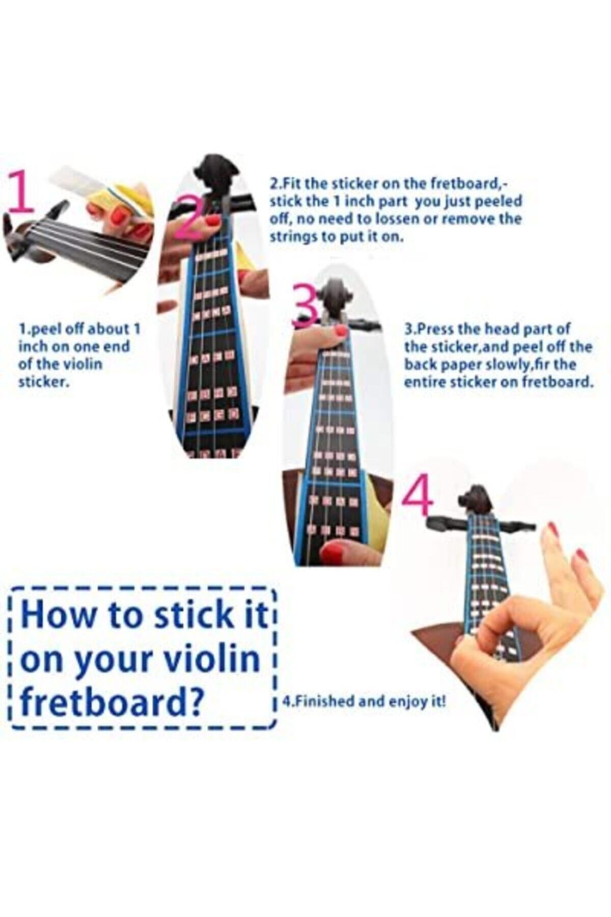 Swing-F8 Model 4/4 Keyboard Sheet Music Paste Sticker for Violin Size 4