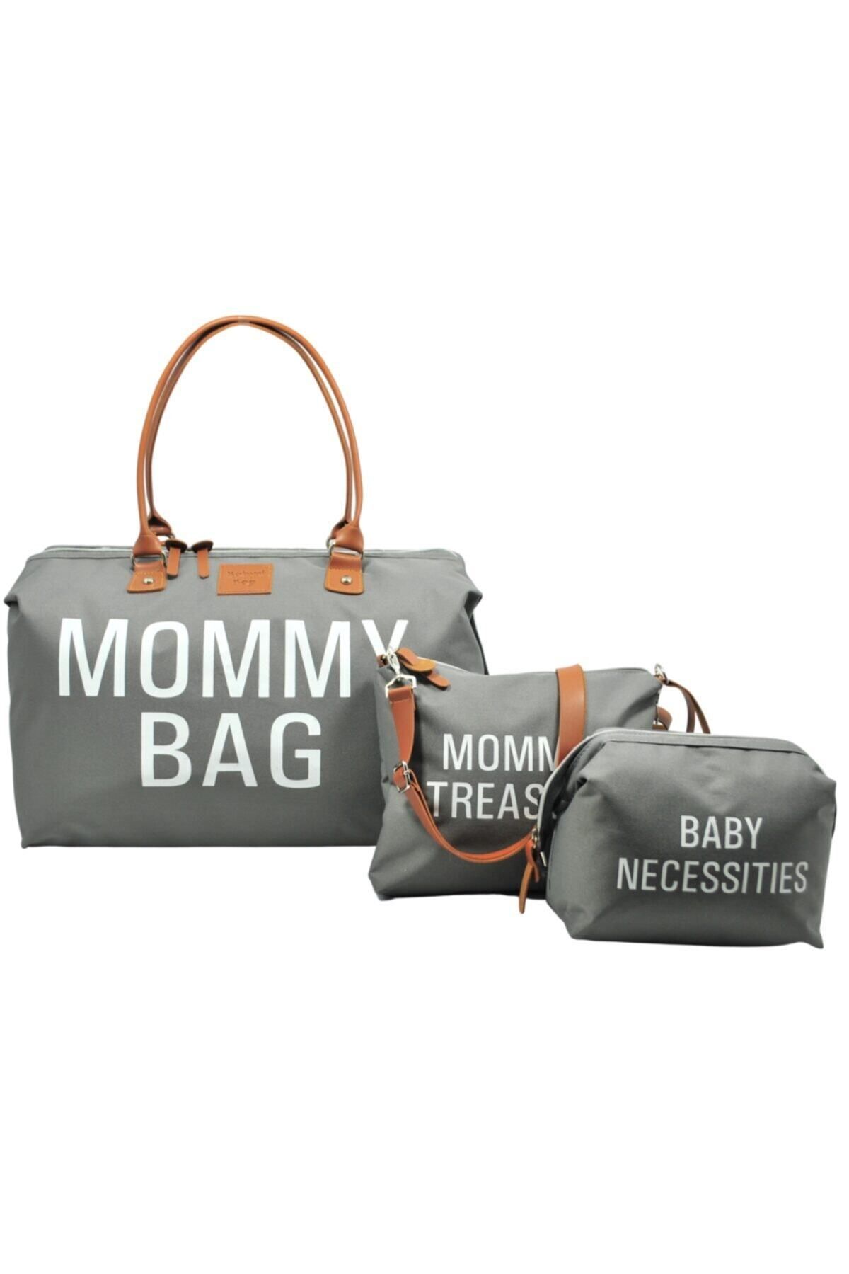 Babysi 3 Piece Gray Baby and Women s Bag Mommy Bag Design Trendyol