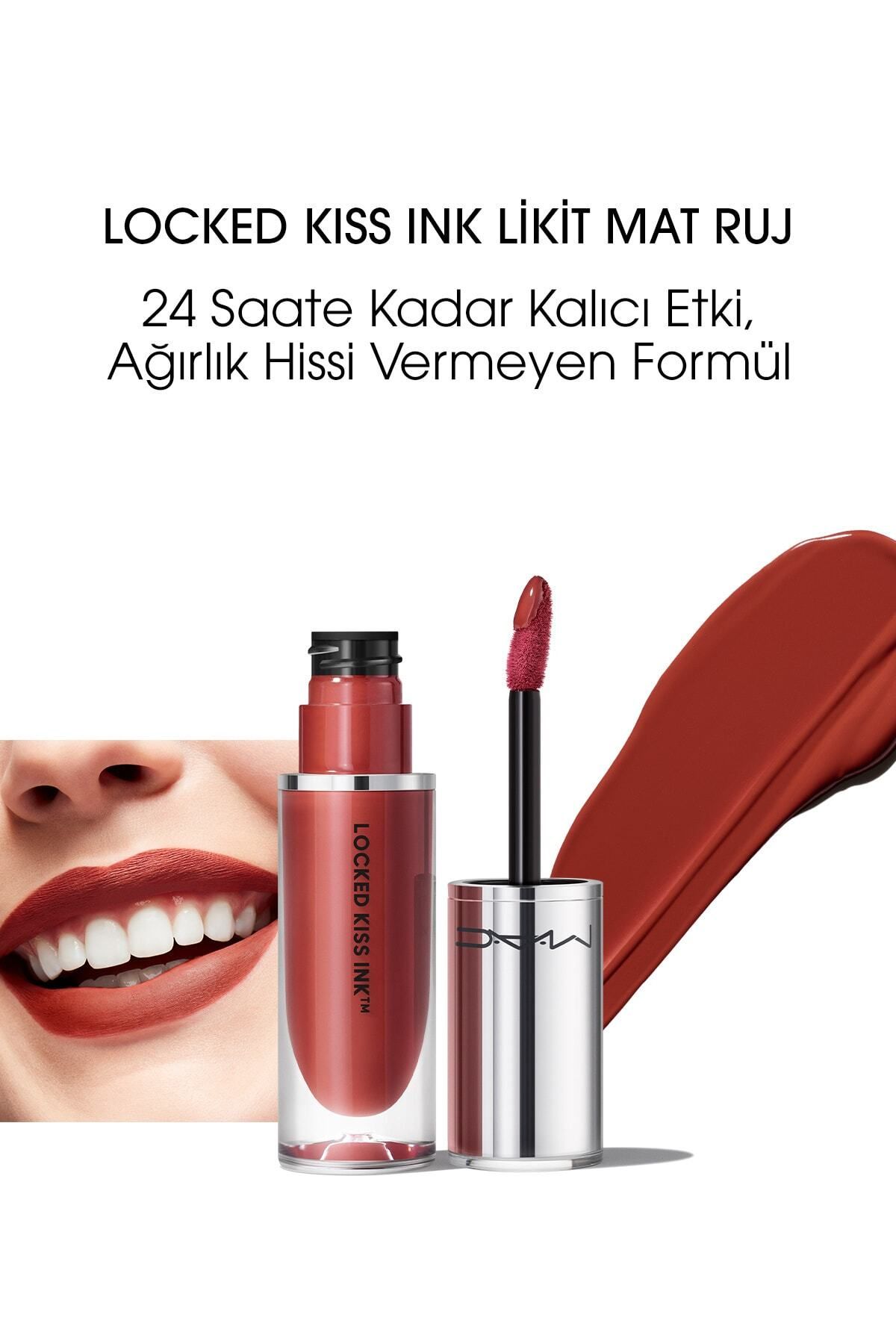 Mac Locked Kiss Ink 24hr Liquid Matte Lipstick — Emphatic — 4 мл…(Mac)- 110037