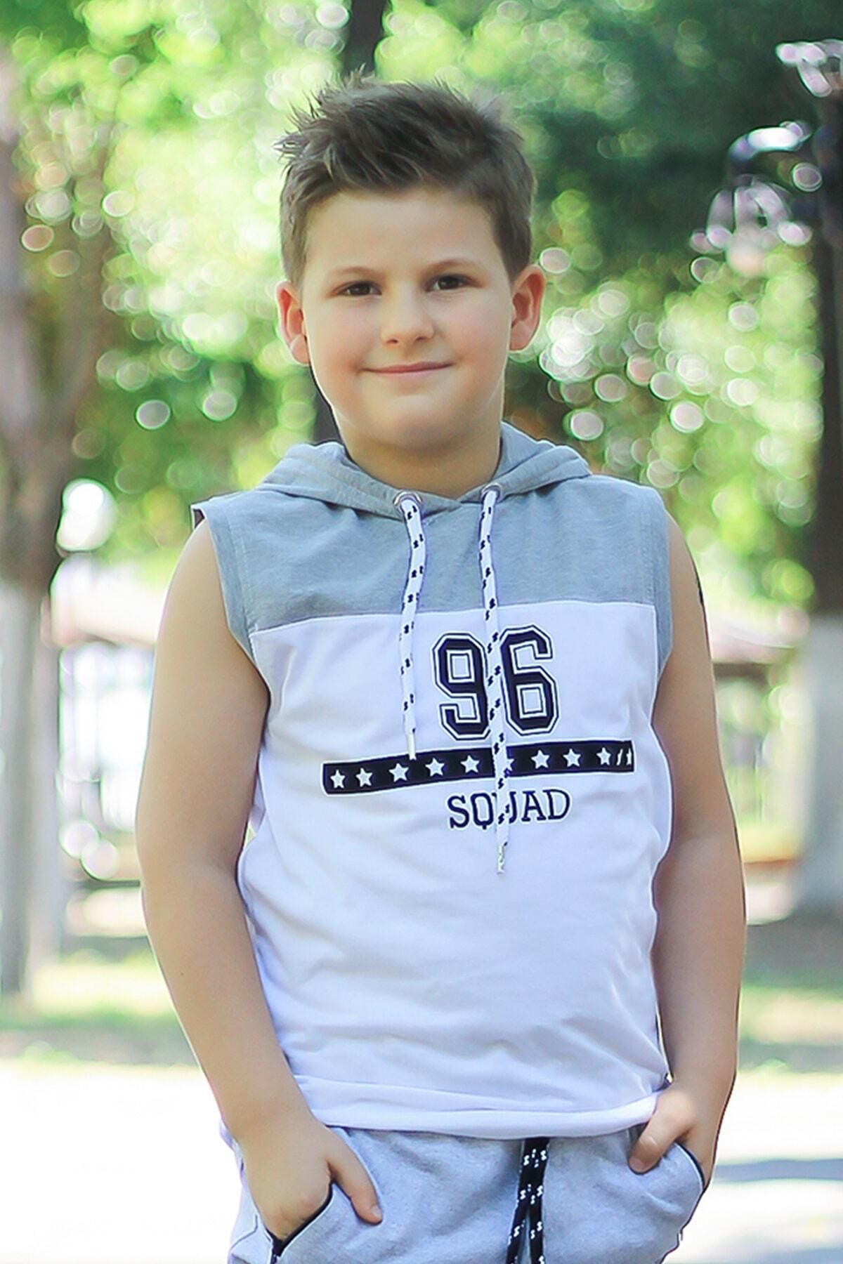Boys hooded tshirt top
