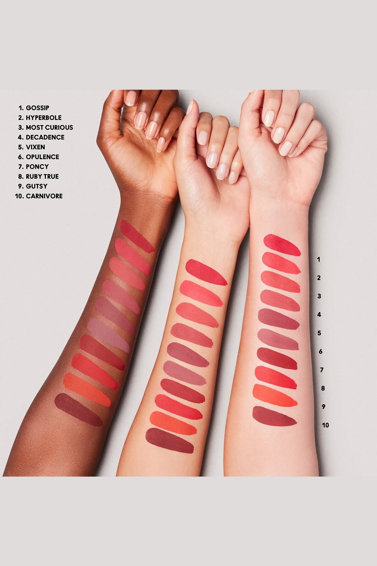 Mac رژ لب مایع مات Locked Kiss Ink ماندگاری 24 ساعته رنگ قهوه ای روشن