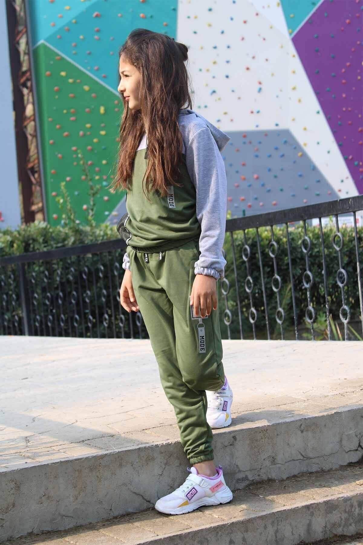 Kids on sale khaki tracksuit