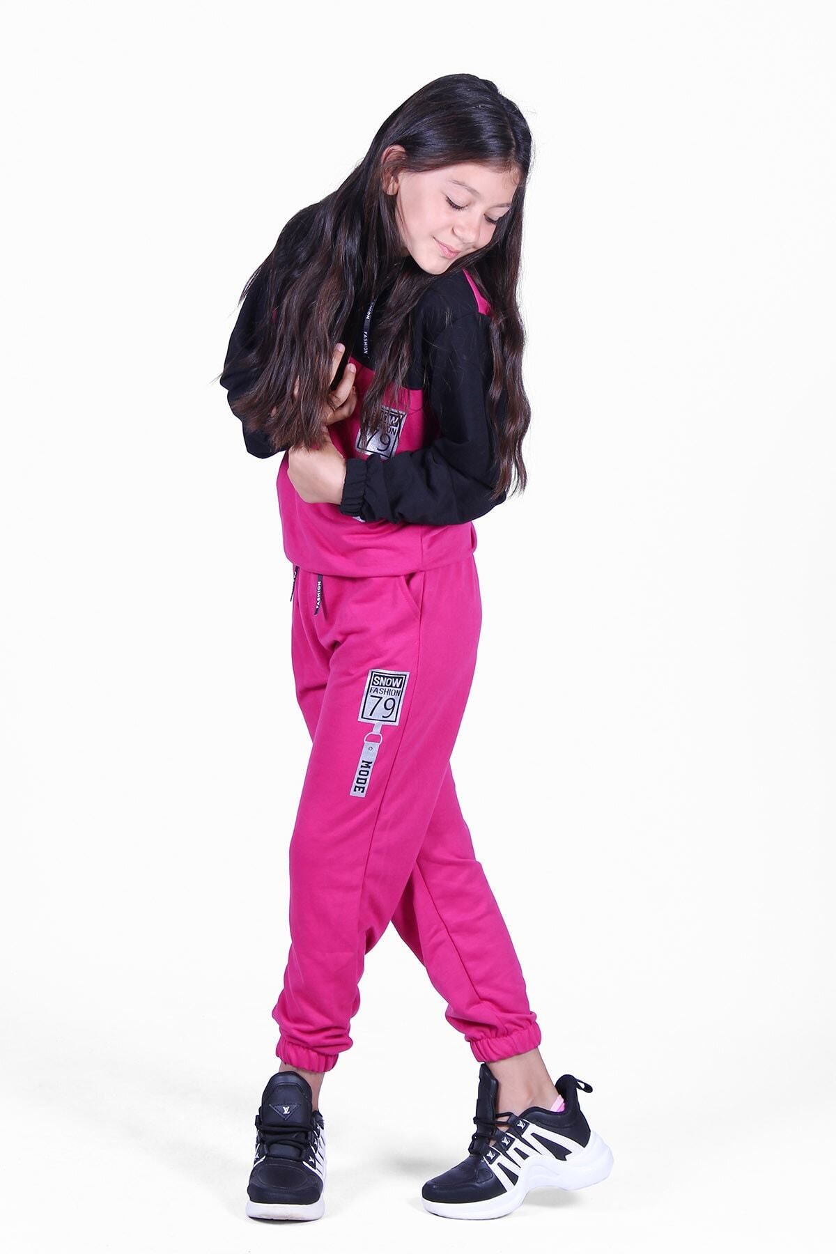 FYK K DS Snow Fashion Printed Girls Tracksuit Set Trendyol