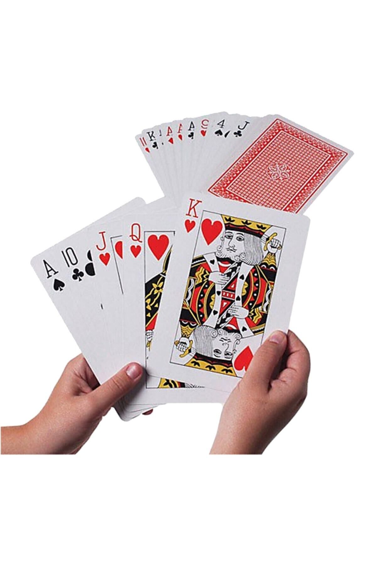 mrtbilisim-Jumbo Playing Cards 54 Games Large Size Paper Deck 400 Gr Poker Game Card XXL Large Size Playing Paper 3