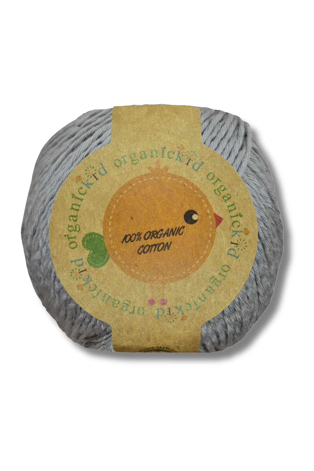 OrganicKid Organik Pamuk Amigurumi Punch 50 gr El Örgü Ipi Gri