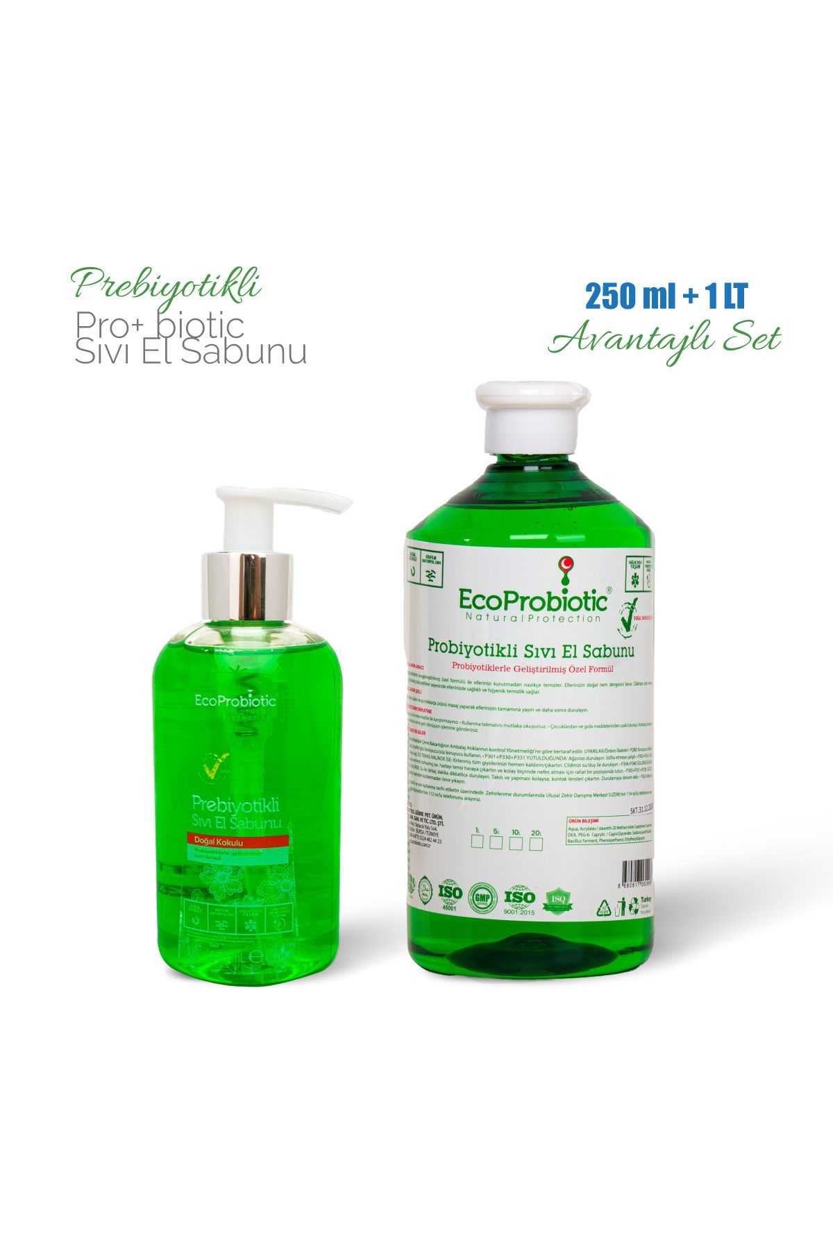صابون مایع دستی پربیوتیک 250 میلی لیتری ست 1 لیتری EcoProbiotic