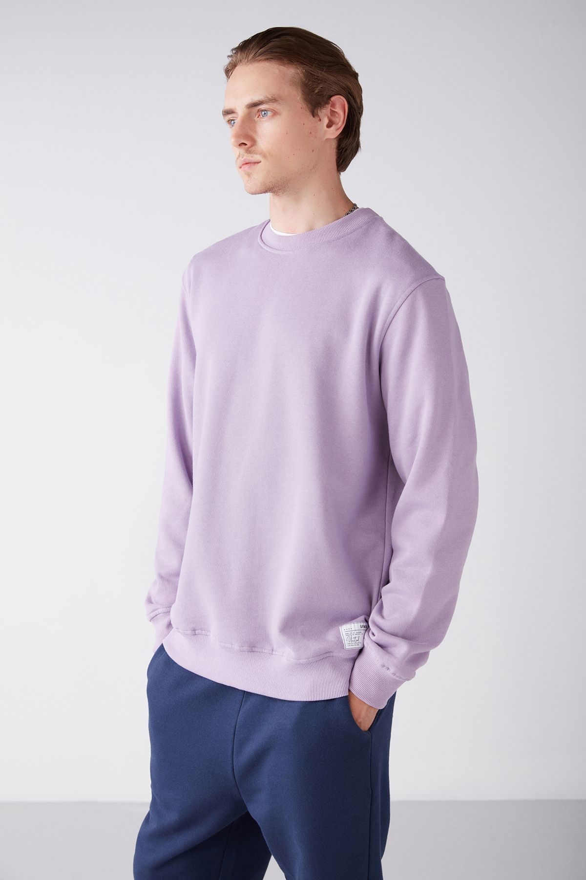 Lilac sweatshirt mens deals