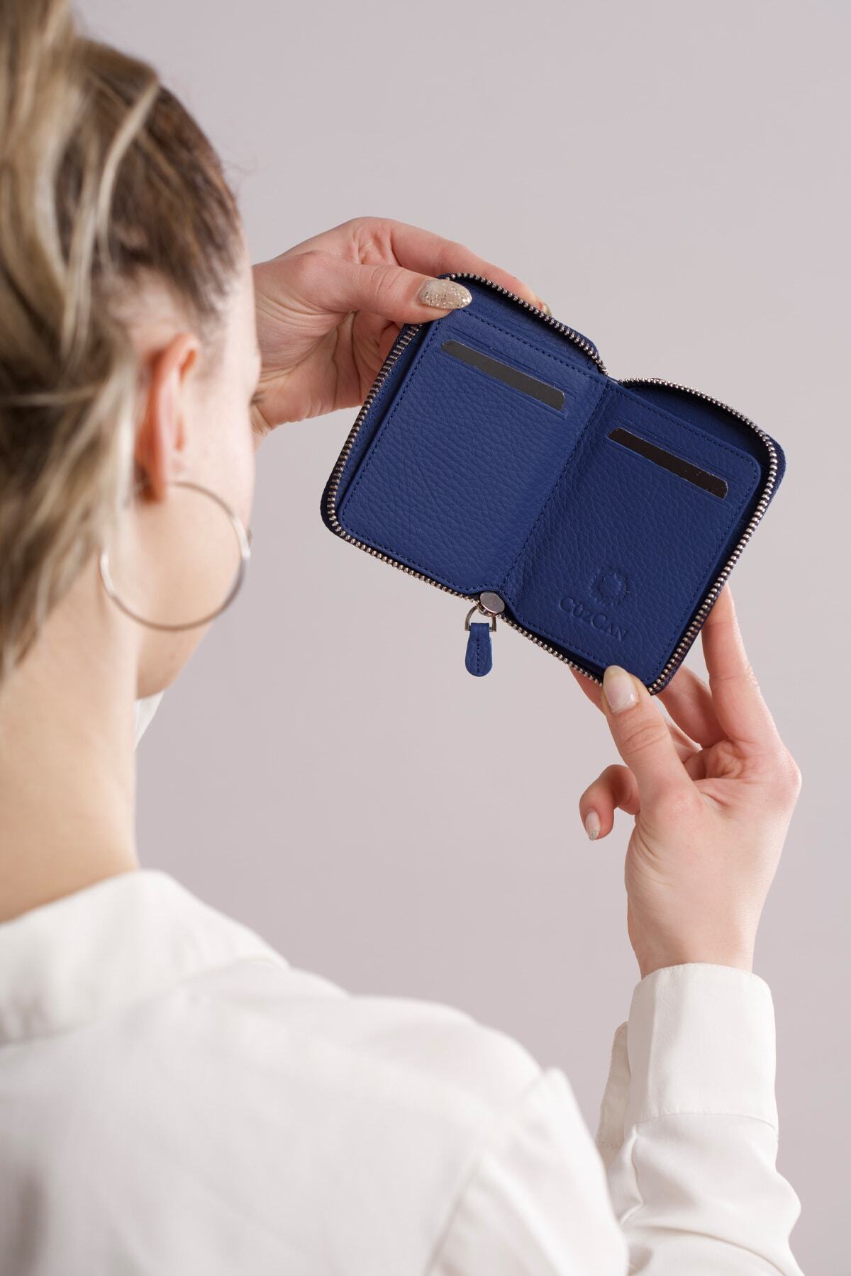 کیف پول مردانه آبی CüzCan | 61 اورجینال - تصویر 5