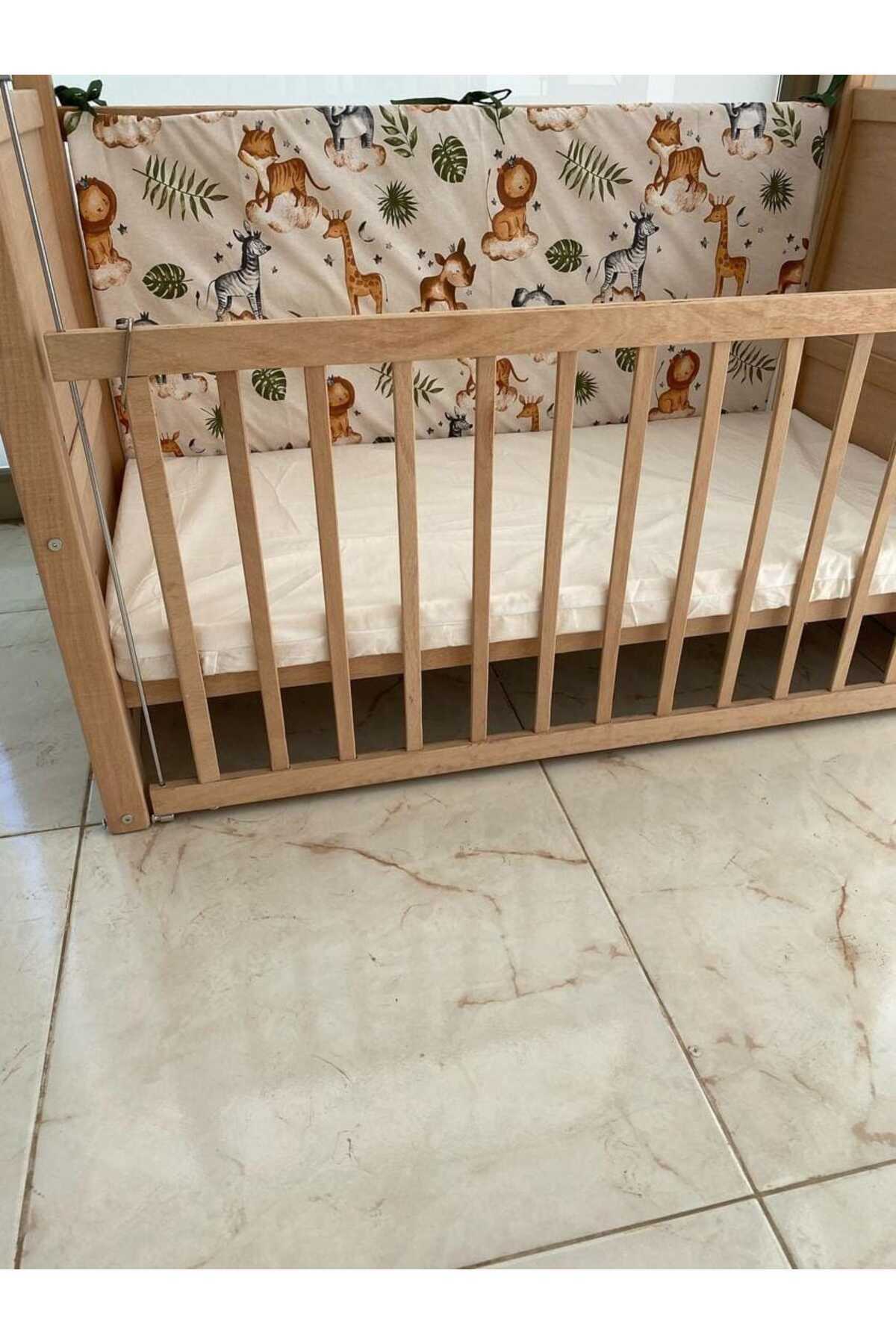 BABYSROSE Beşik Uzun Yan Koruma 60x120 Beşikler Için 'Safari' (1 Adet) fotoğrafı 4 (önizleme)