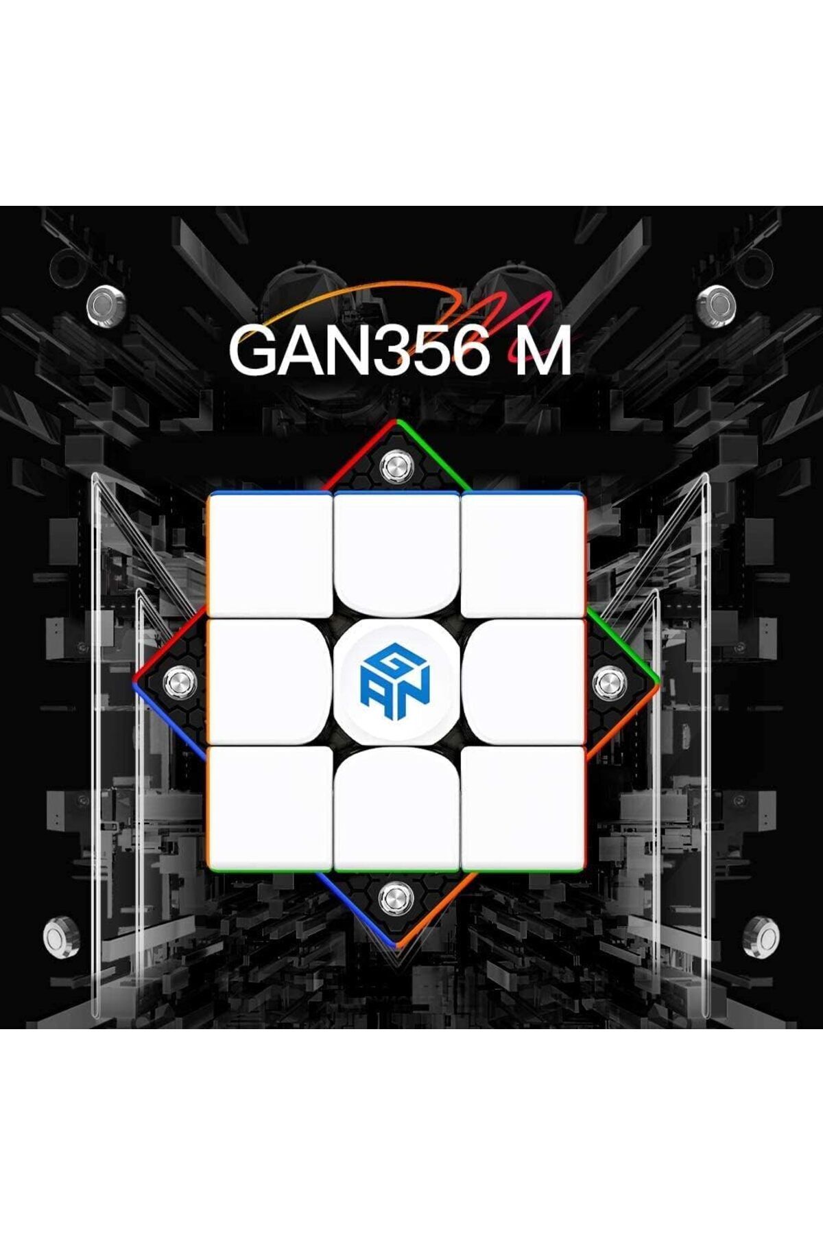 LUPPER-Gan 356 M, 3x3 Cube Magnetic Intelligence Cube Without Sticker Speed Cube Gans 356Ms Speedcube 5