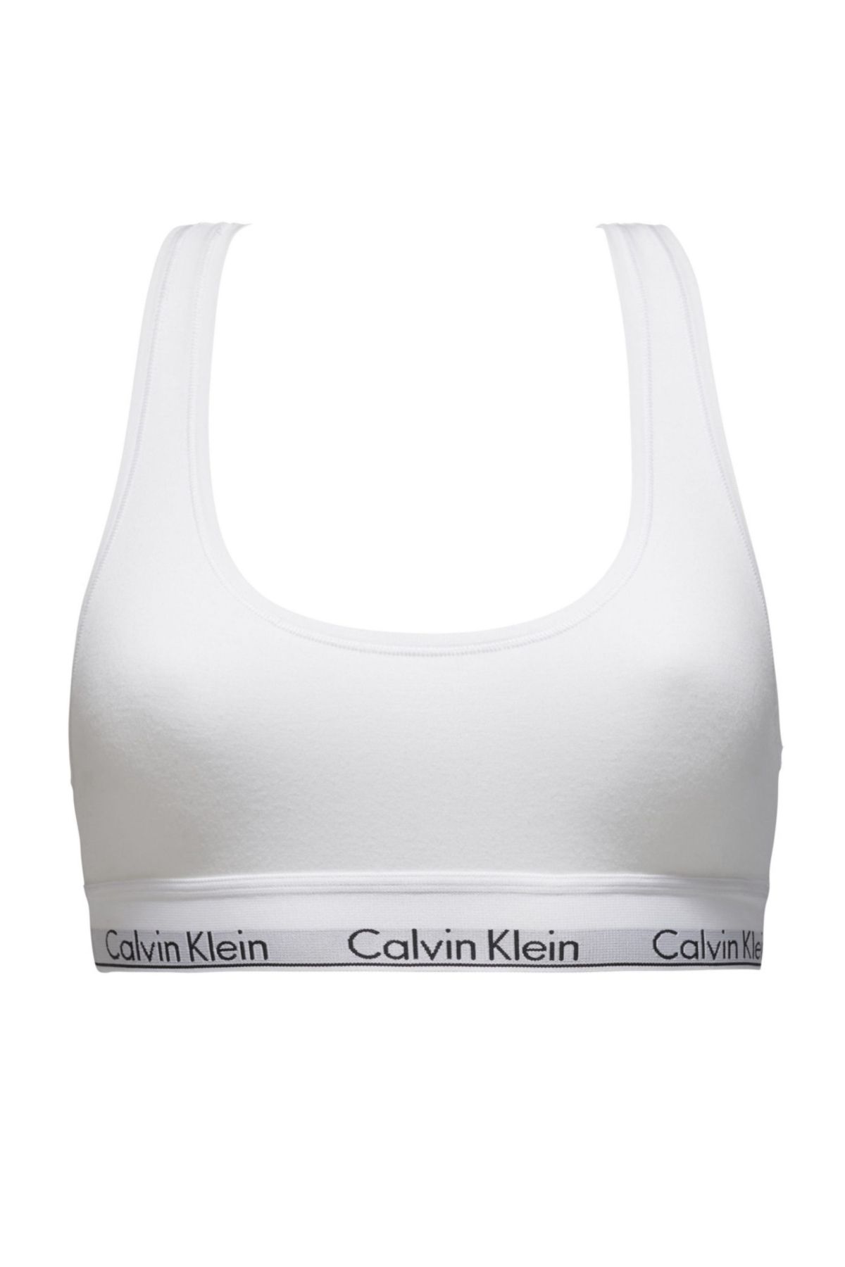 Calvin Klein Sports Bra White Slogan