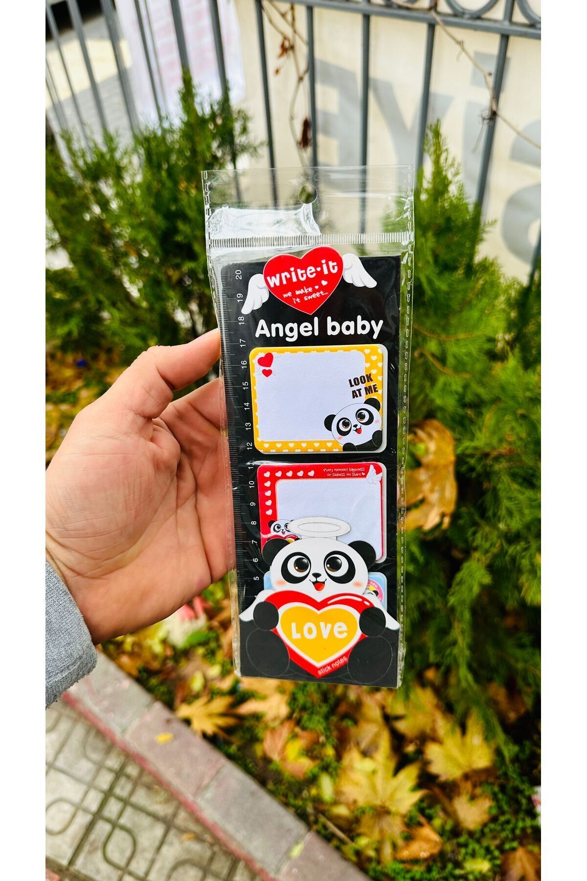 ЗЕЛЕНЫЕ КАНЦЕЛЯРНЫЕ ТОВАРЫ Cute Panda Post-it 1022-4