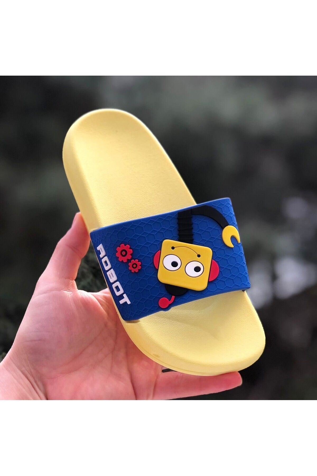 Pandalina-Robot Mechanic Figured Non-Slip Sole Children's Slippers 3