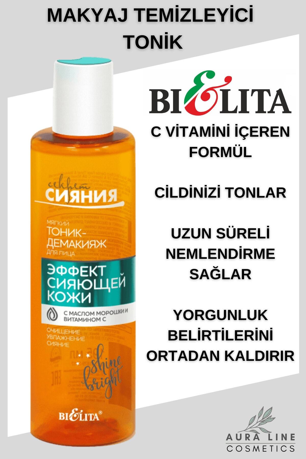 Belita Cloudberry Yağı Ve C Vitamini Içeren Yüz Için Tonik Makyaj Temizleyici 195ml