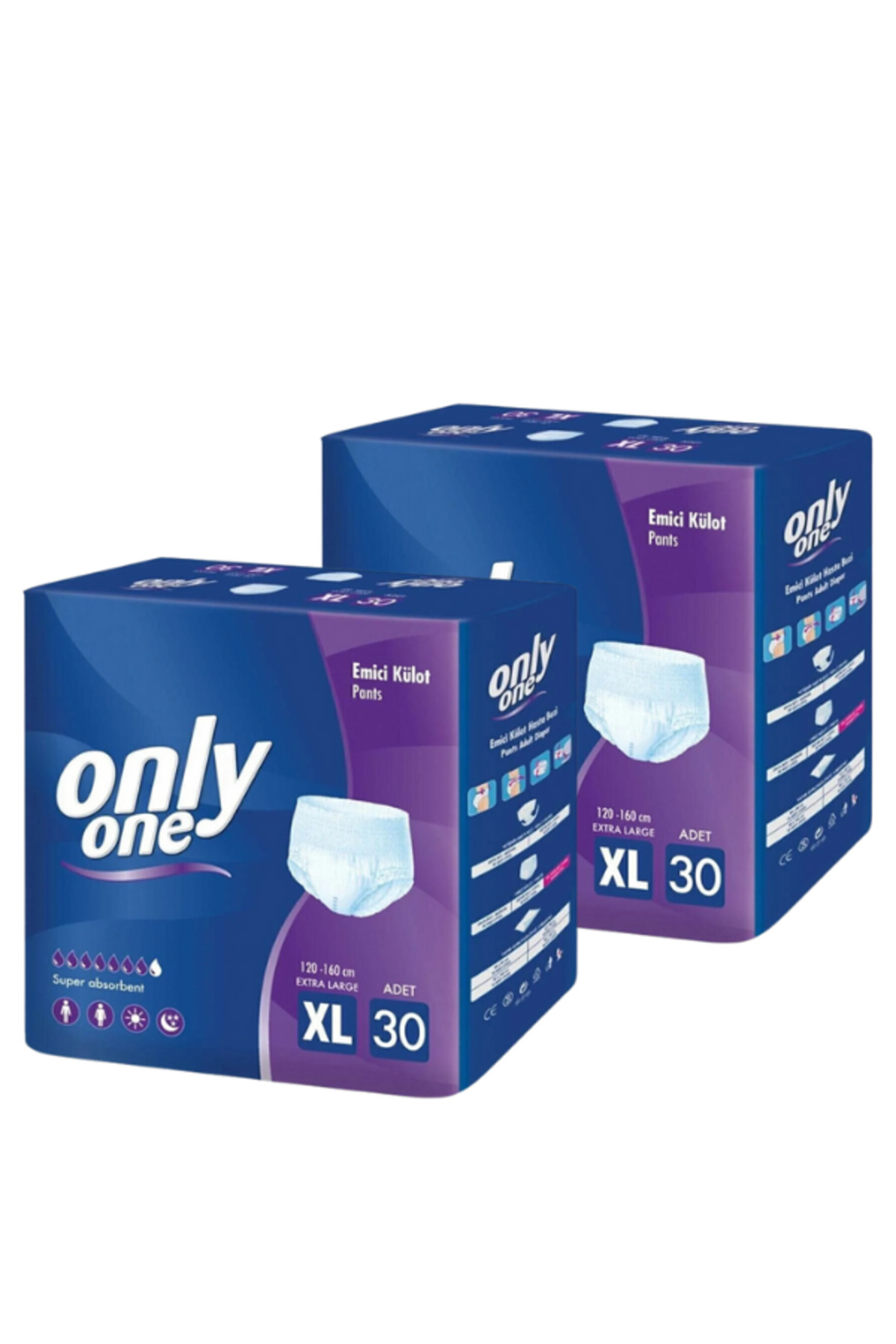 ONLYONE Only One Emici Külot Bez 30'lu 2 Adet XL