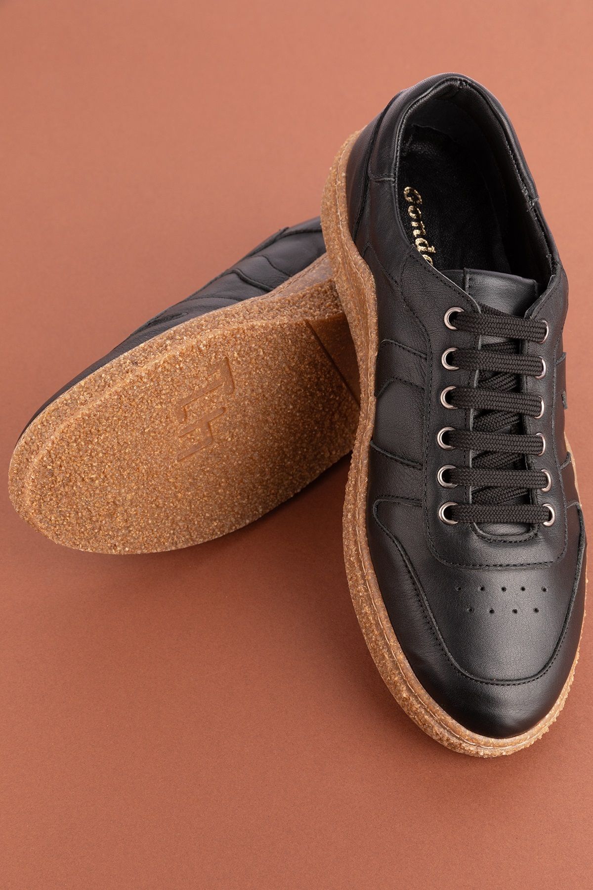 Gondol-Genuine Leather Inside and Outside Daily Comfortable Shoes gnd.20570 - Black - 41 5