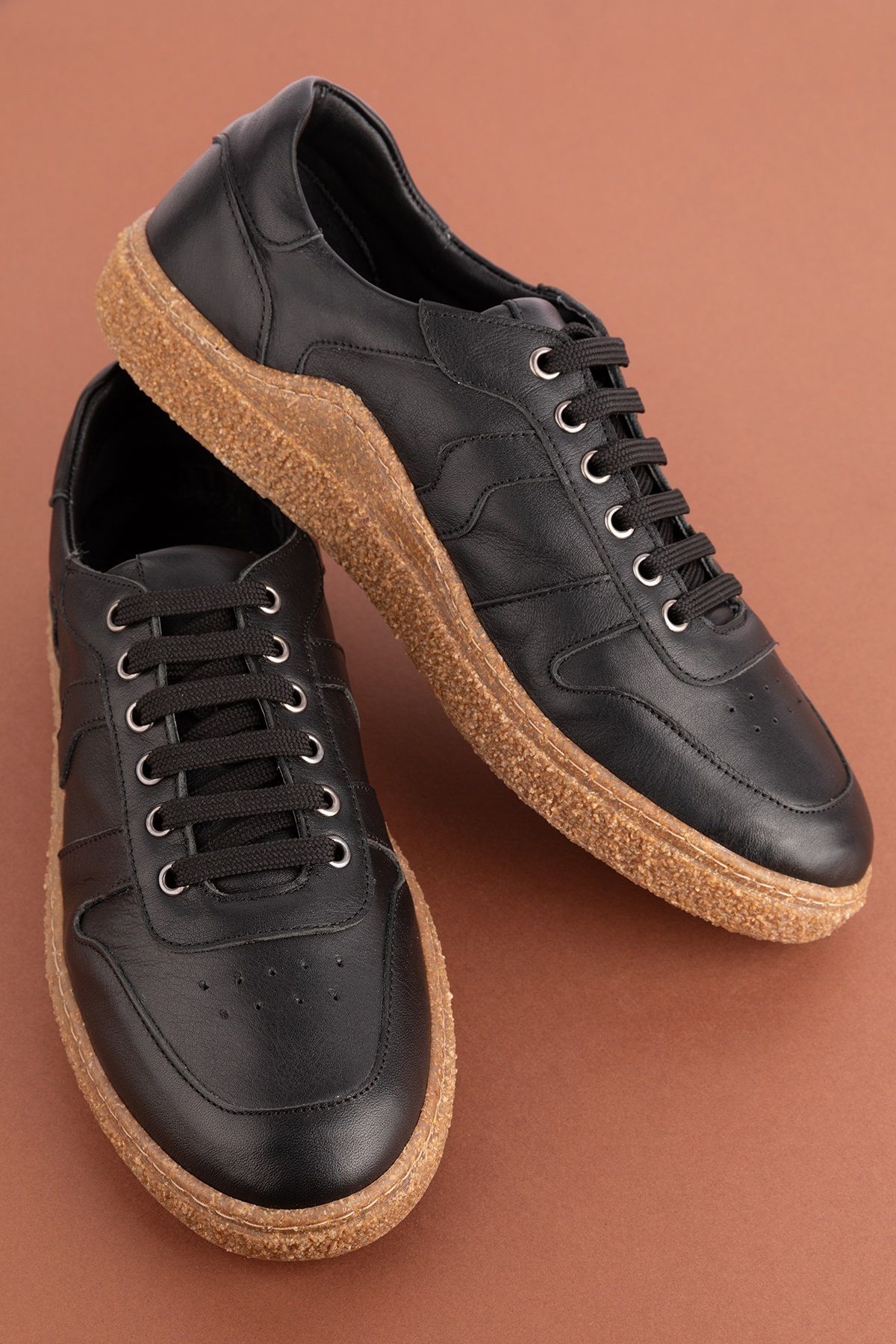 Gondol-Genuine Leather Inside and Outside Daily Comfortable Shoes gnd.20570 - Black - 41 4