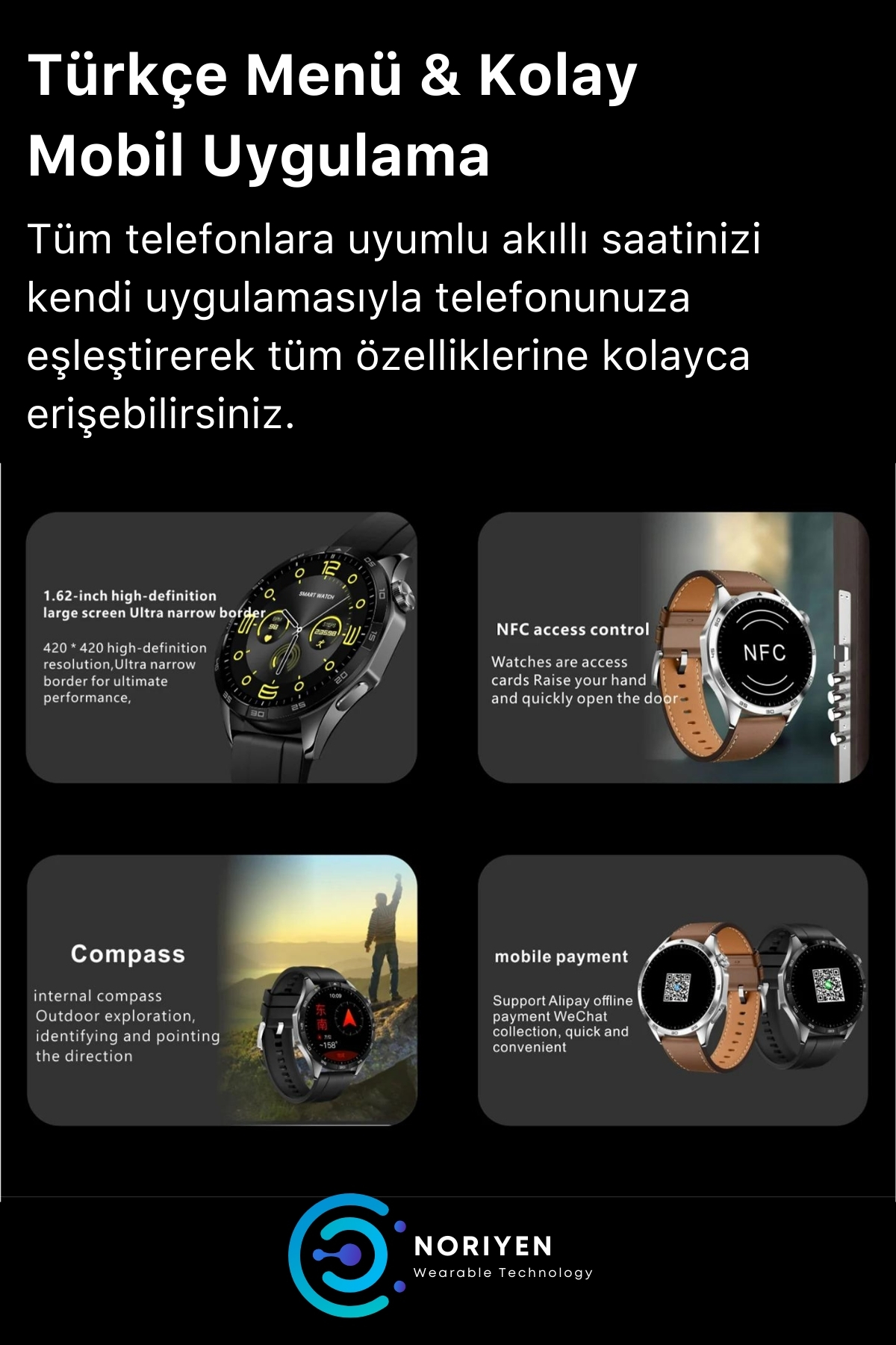 Premium Serisi S40 Max Hd Ekran Spor Ve Sağlık Sensörlü Klasik Model Ios Android Uyumlu Akıllı Saat