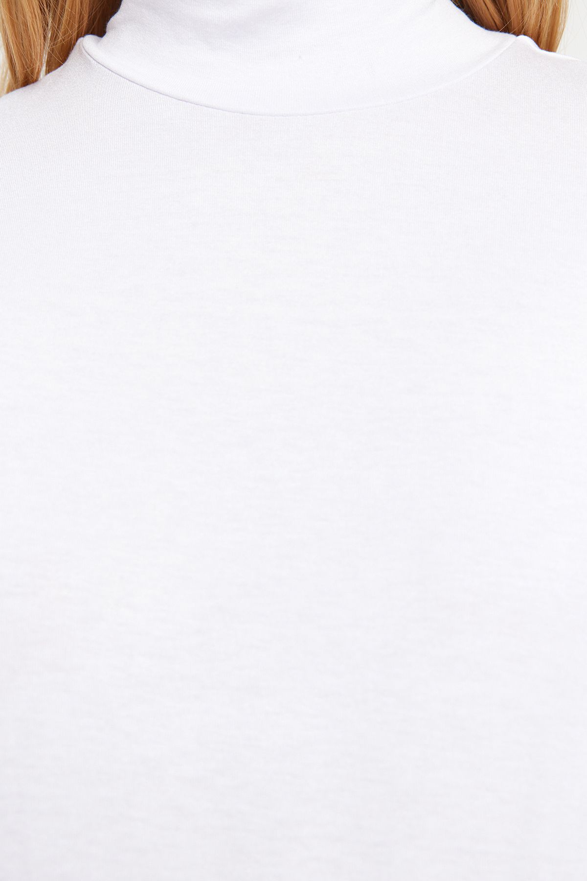 Trendyol Modest-Weiße ärmellose Unterwäsche-Tunika aus Strick mit Stehkragen TCTSS21TN0249 5