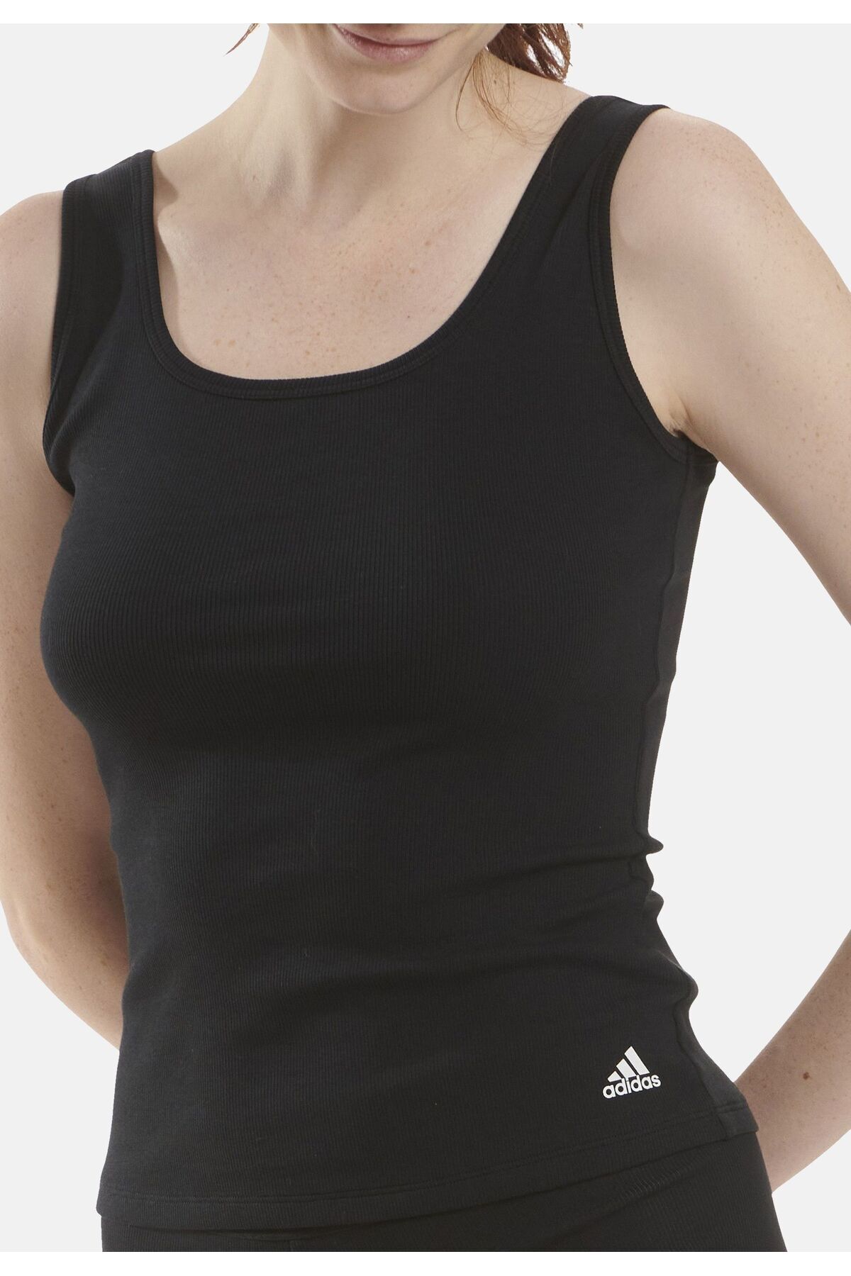 adidas-Rundhalsausschnitt und Etikett Baskılı Hemd Tank Top 3