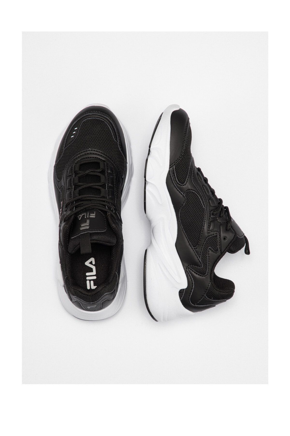 Fila-Schwarze Sneakers für Damen/Mädchen 2