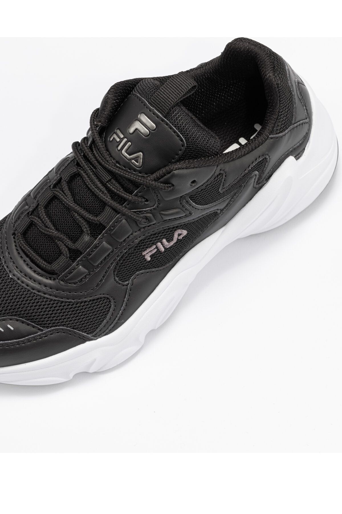 Fila-Schwarze Sneakers für Damen/Mädchen 5