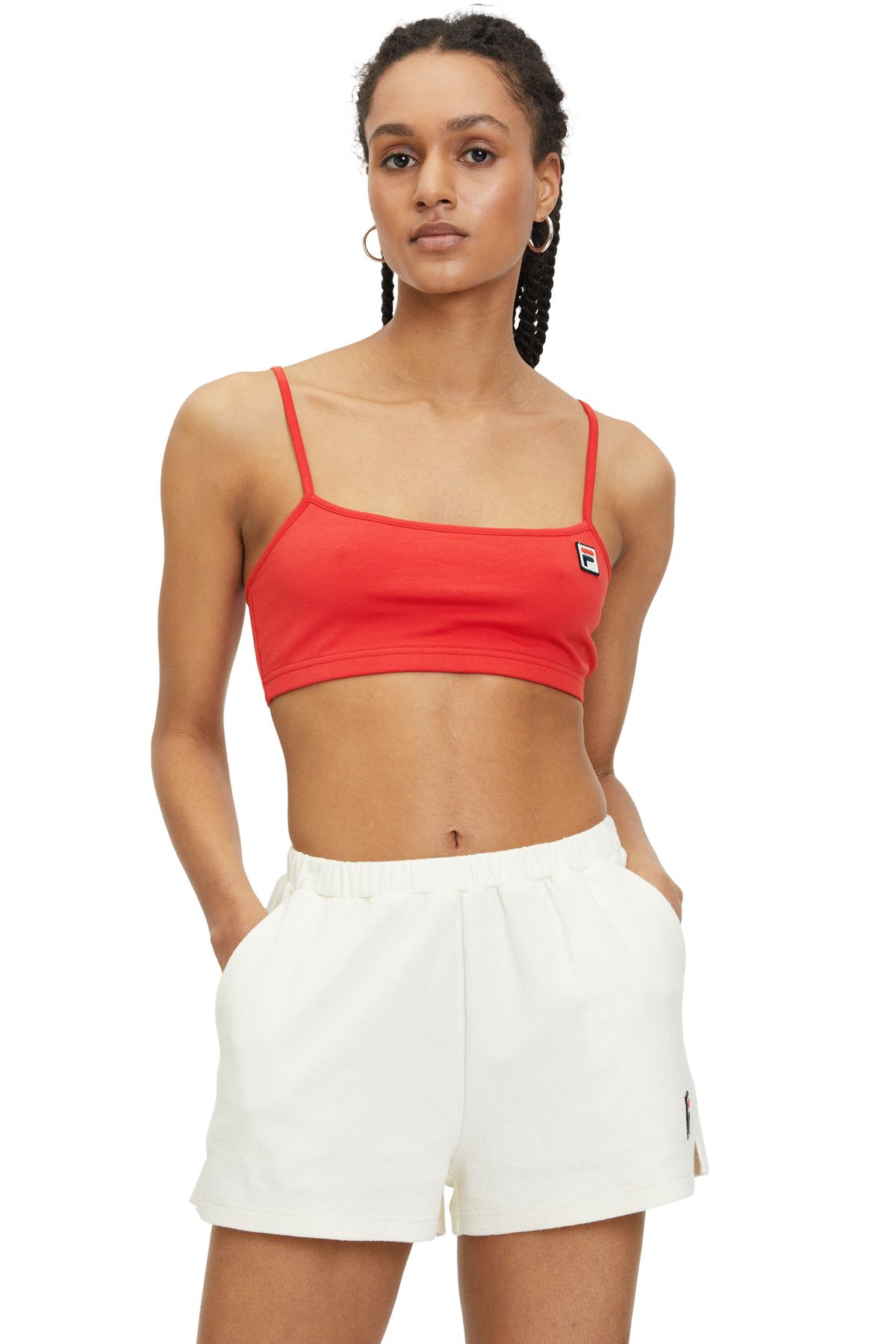 Fila-True Red LINFEN cropped spaghetti top 1